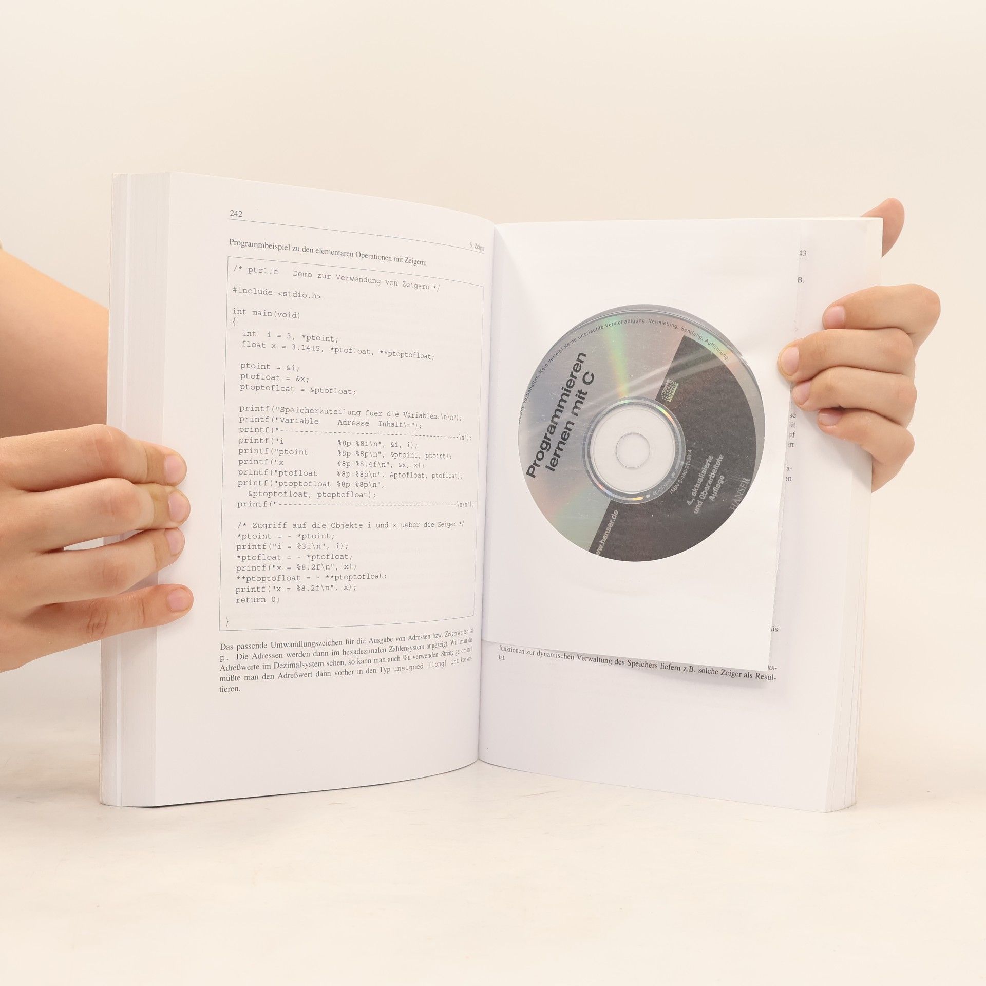 Karlheinz Zeiner Programmieren lernen mit C ; [mit Icc-win32-Compiler auf CD-ROM ; Website mit allen Programmbeispielen]