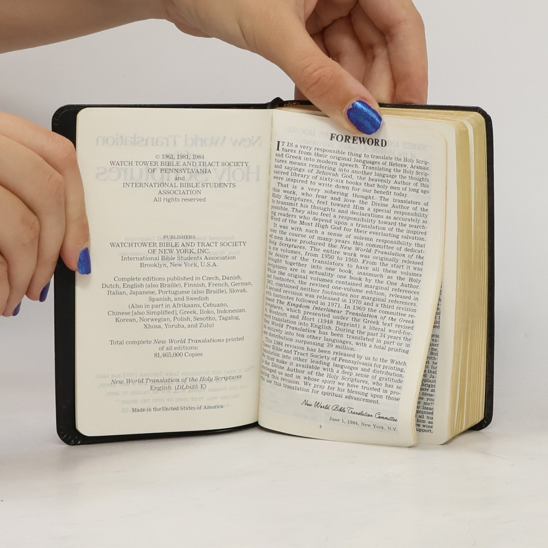 Various authors New World Translation of the Holy Scriptures
