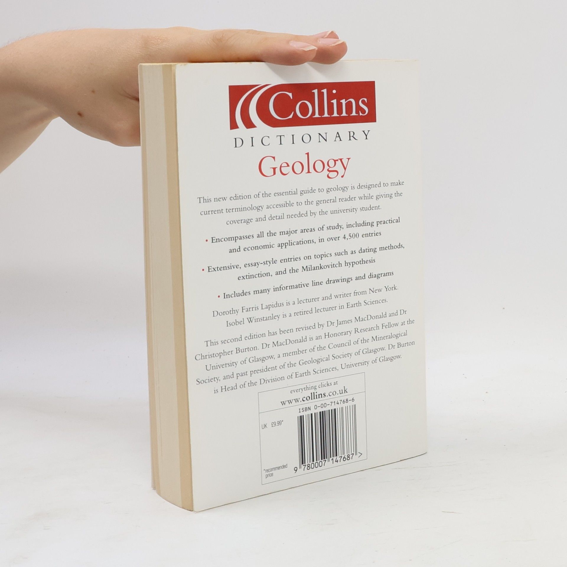 Dorothy Farris Lapidus Collins Dictionary of Geology