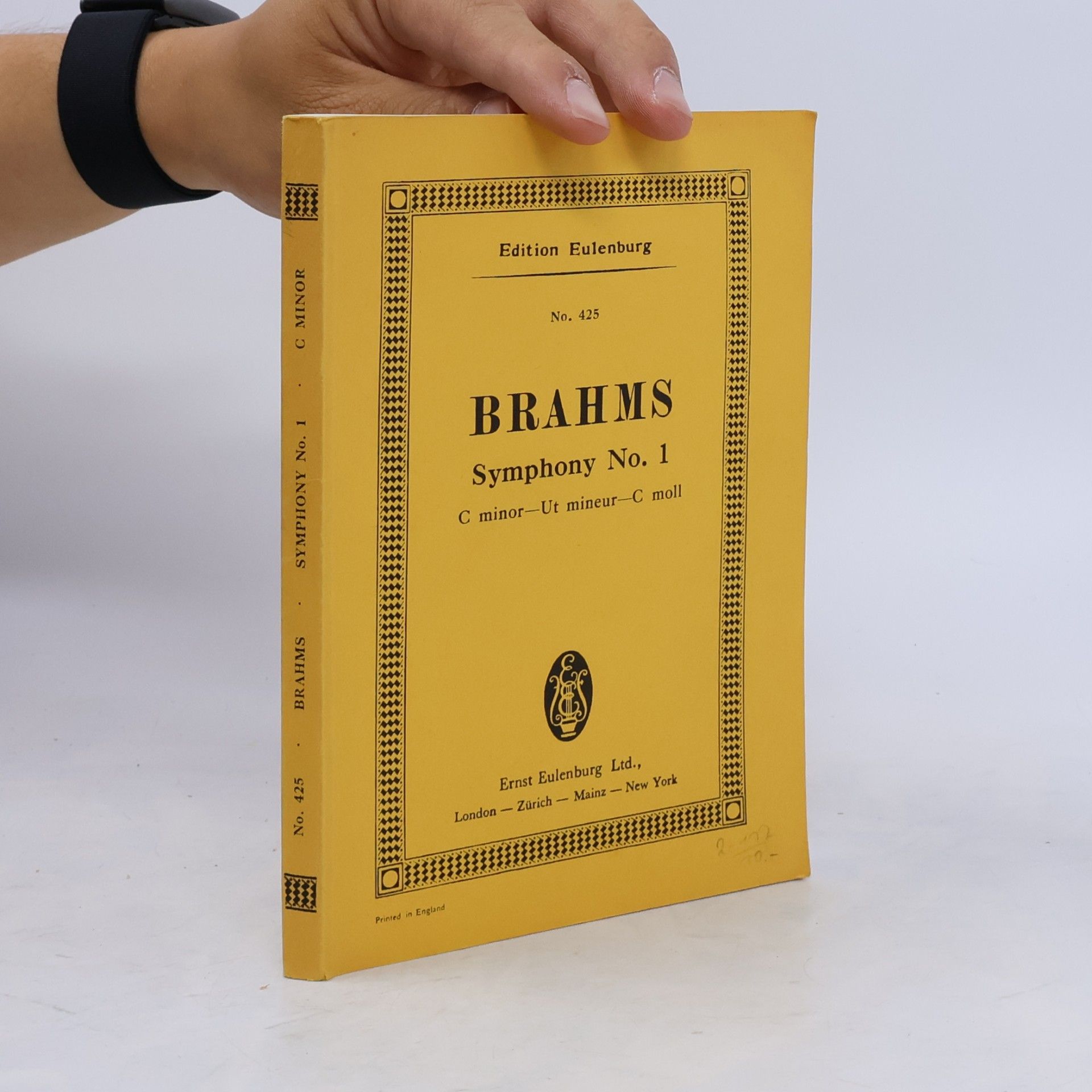 Johannes Brahms Symphony, No. 1, C minor, for Orchestra