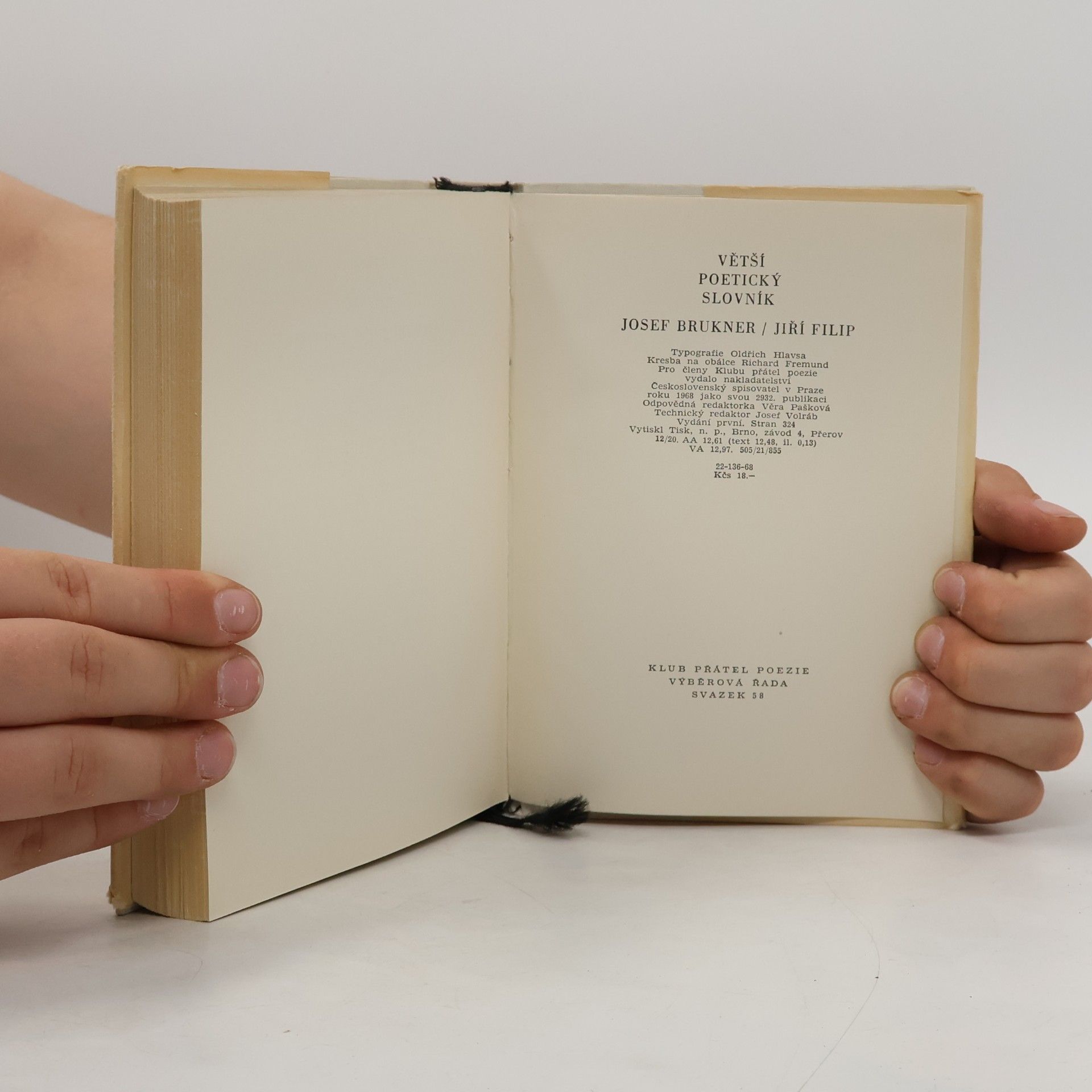 Josef Brukner Větší poetický slovník