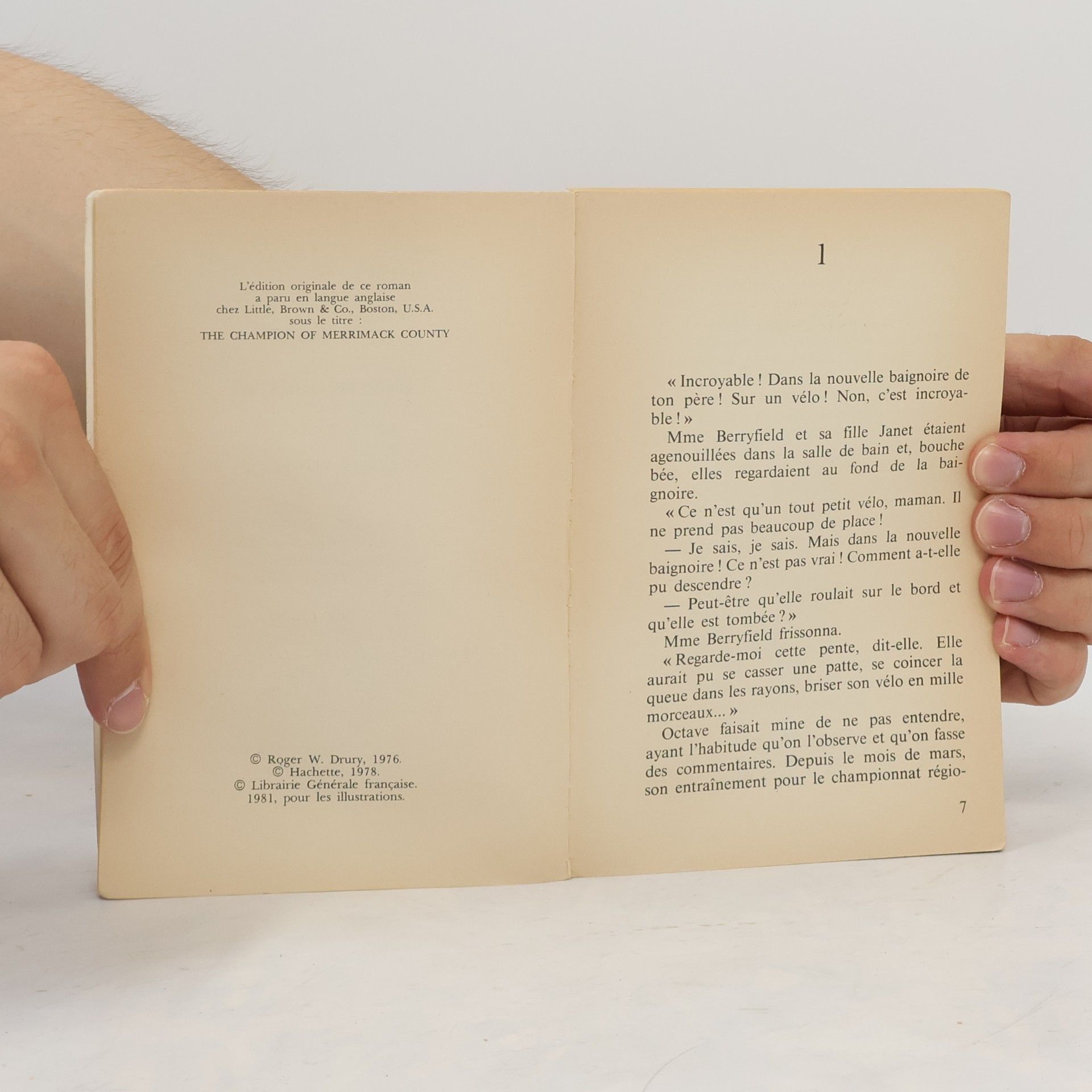 Roger Wolcott Drury Championnat dans une baignoire: Texte intégral