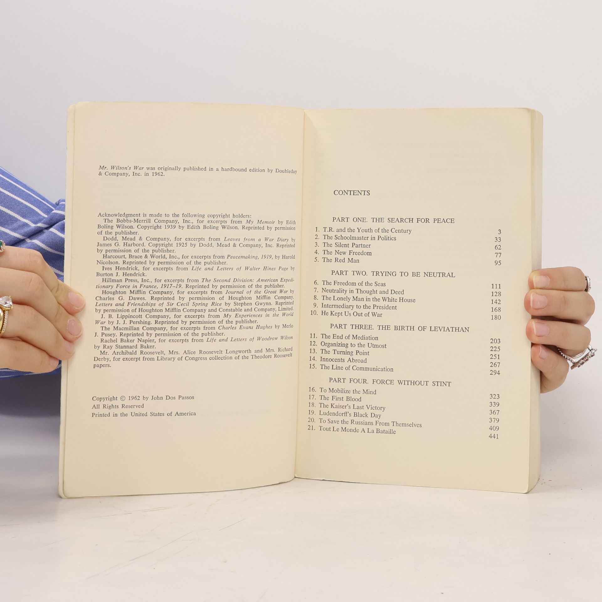 John Dos Passos Mr. Wilson's War