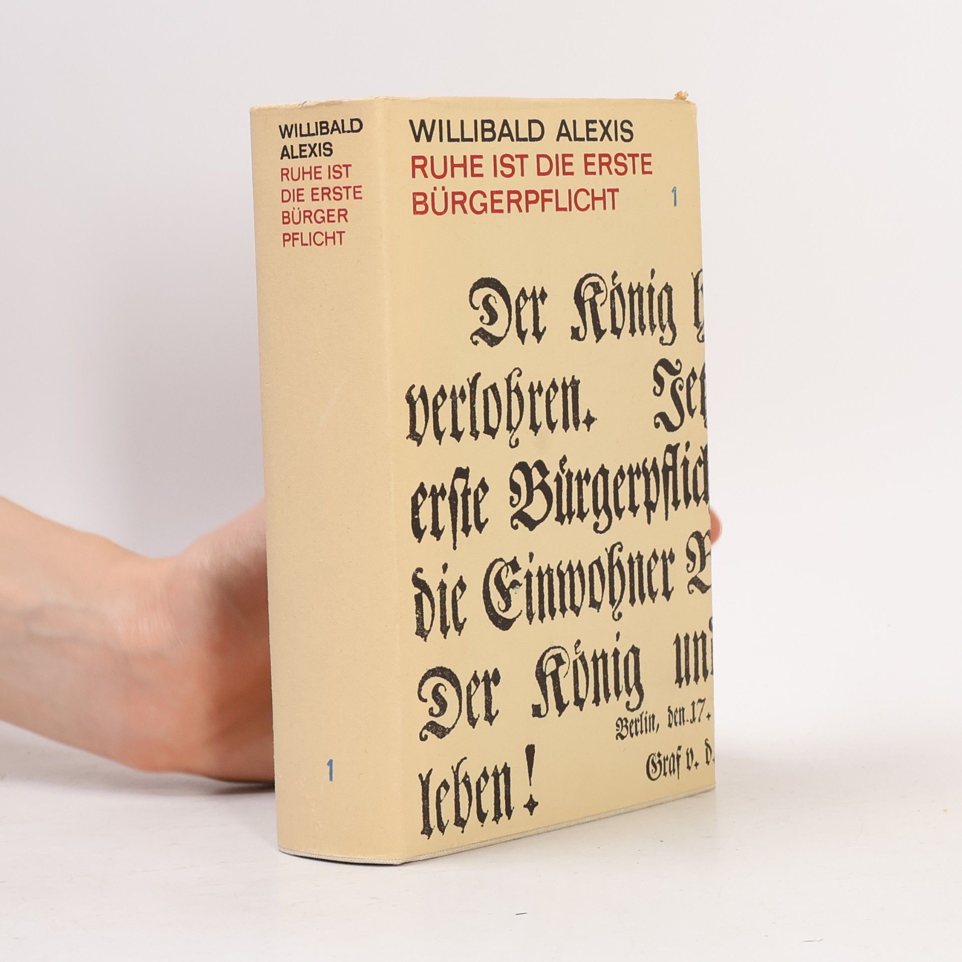 Willibald Alexis Ruhe ist die erste Bürgerpflicht 1