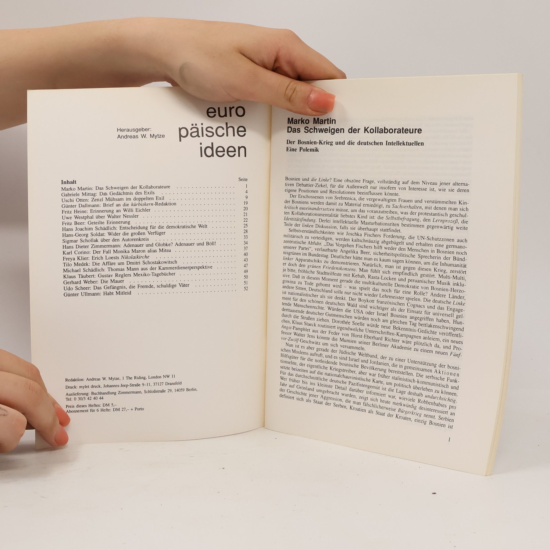 Andreas W. Mytze Europäische ideen 95