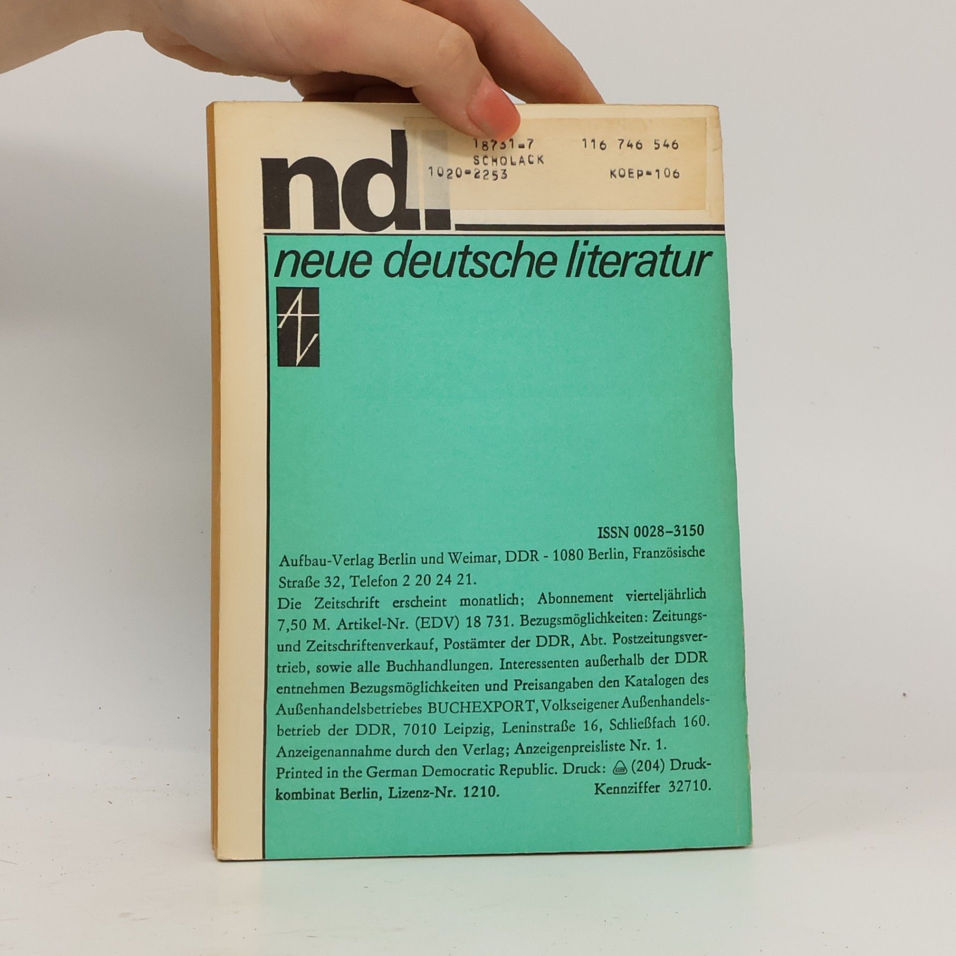 Autorenkollektiv Neue deutsche literatur 7