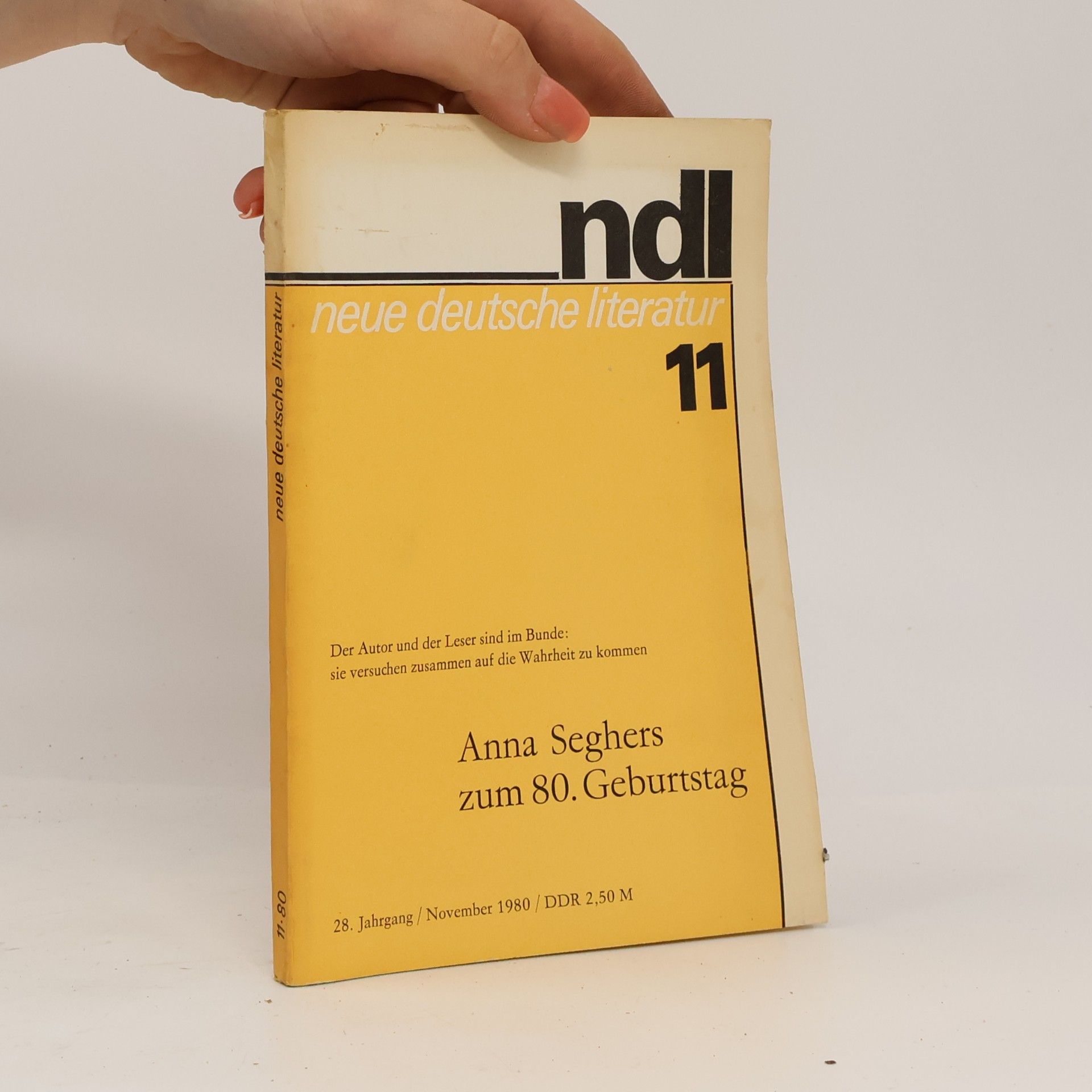 Autorenkollektiv Neue Deutsche Literatur 11