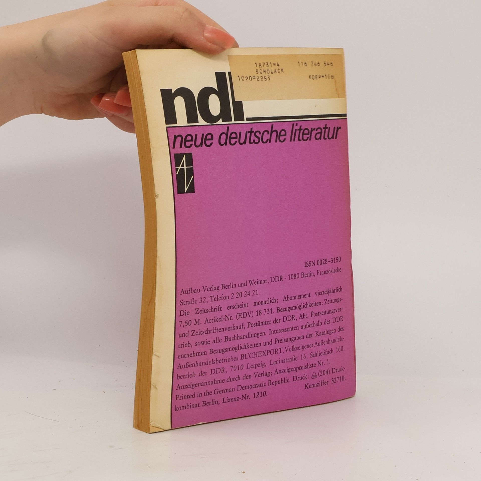 Auteurscollectief Neue Deutsche Literatur 4