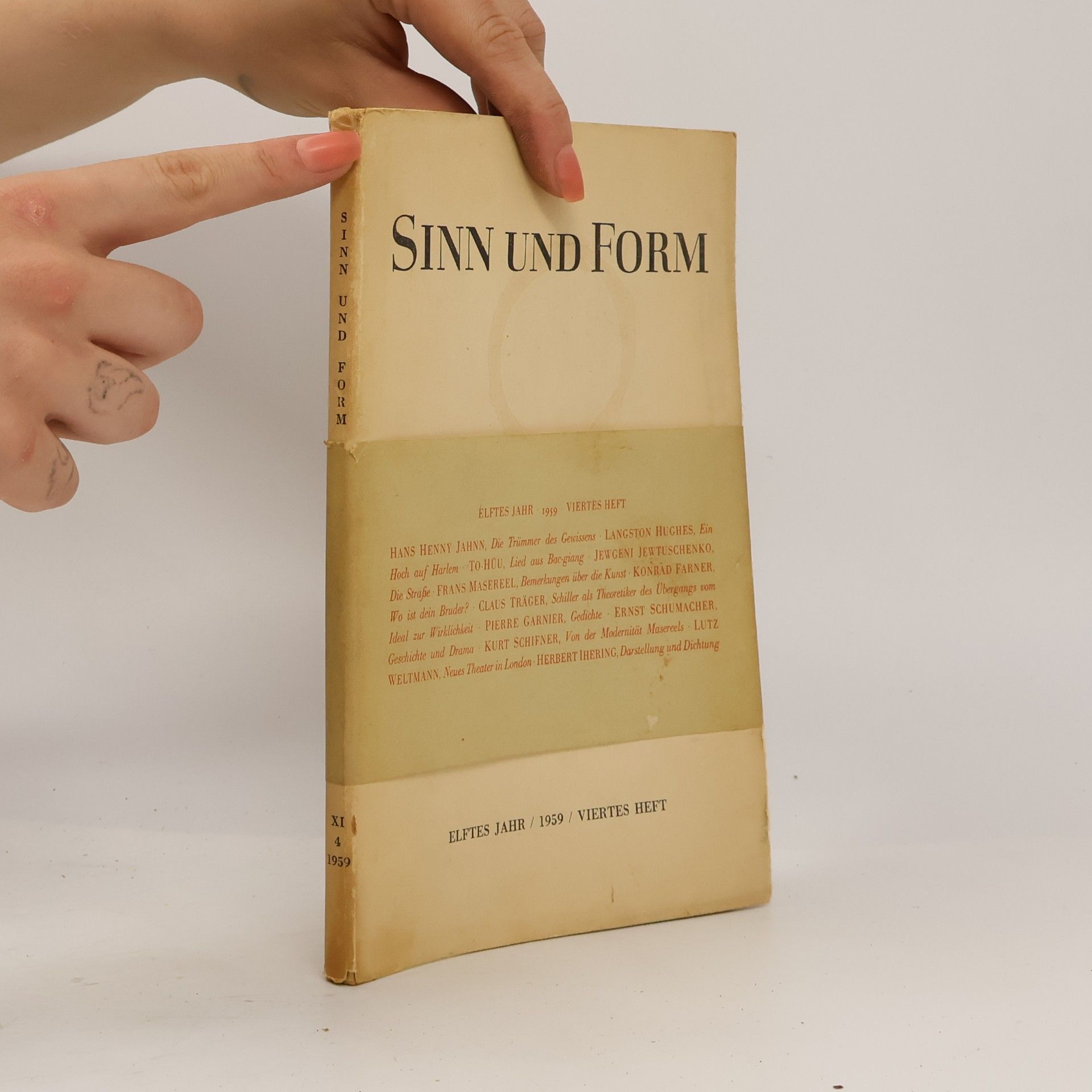 Autorenkollektiv Sinn und Form 4/1959