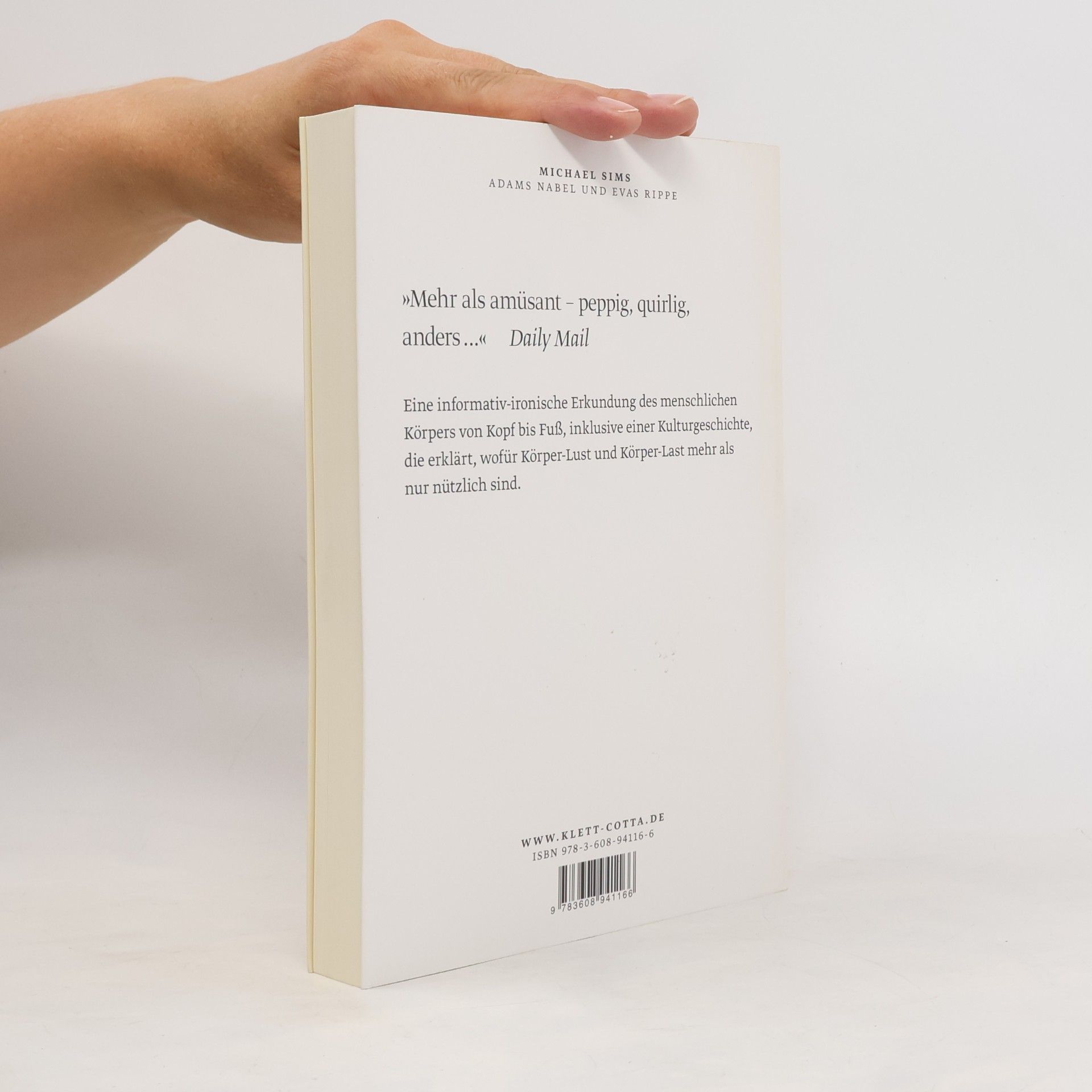 Michael Sims Adams Nabel und Evas Rippe