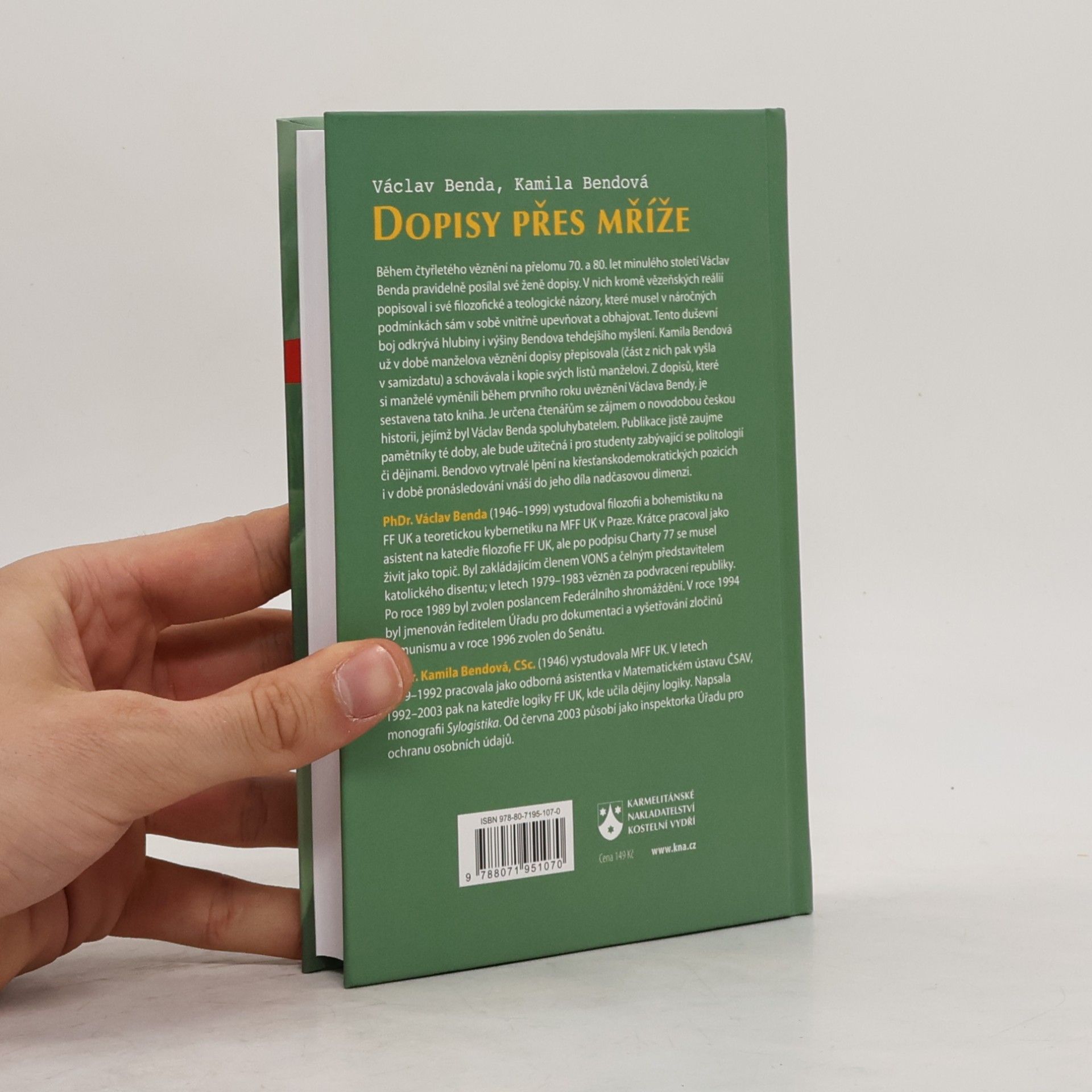 Václav Benda Dopisy přes mříže