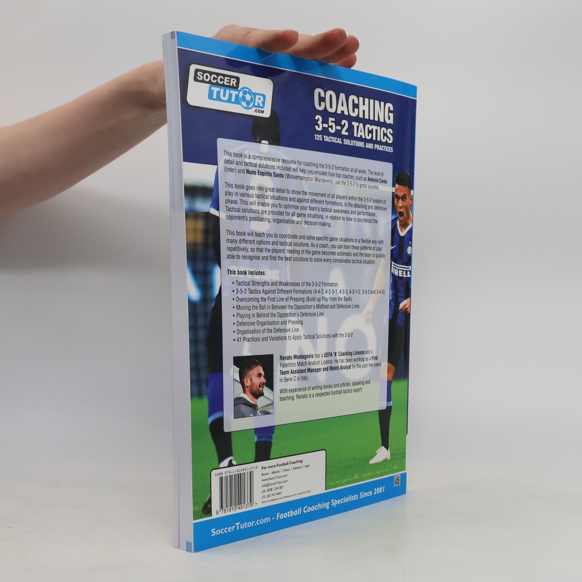 Renato Montagnolo Coaching 3-5-2 Tactics - 125 Tactical Solutions and Practices