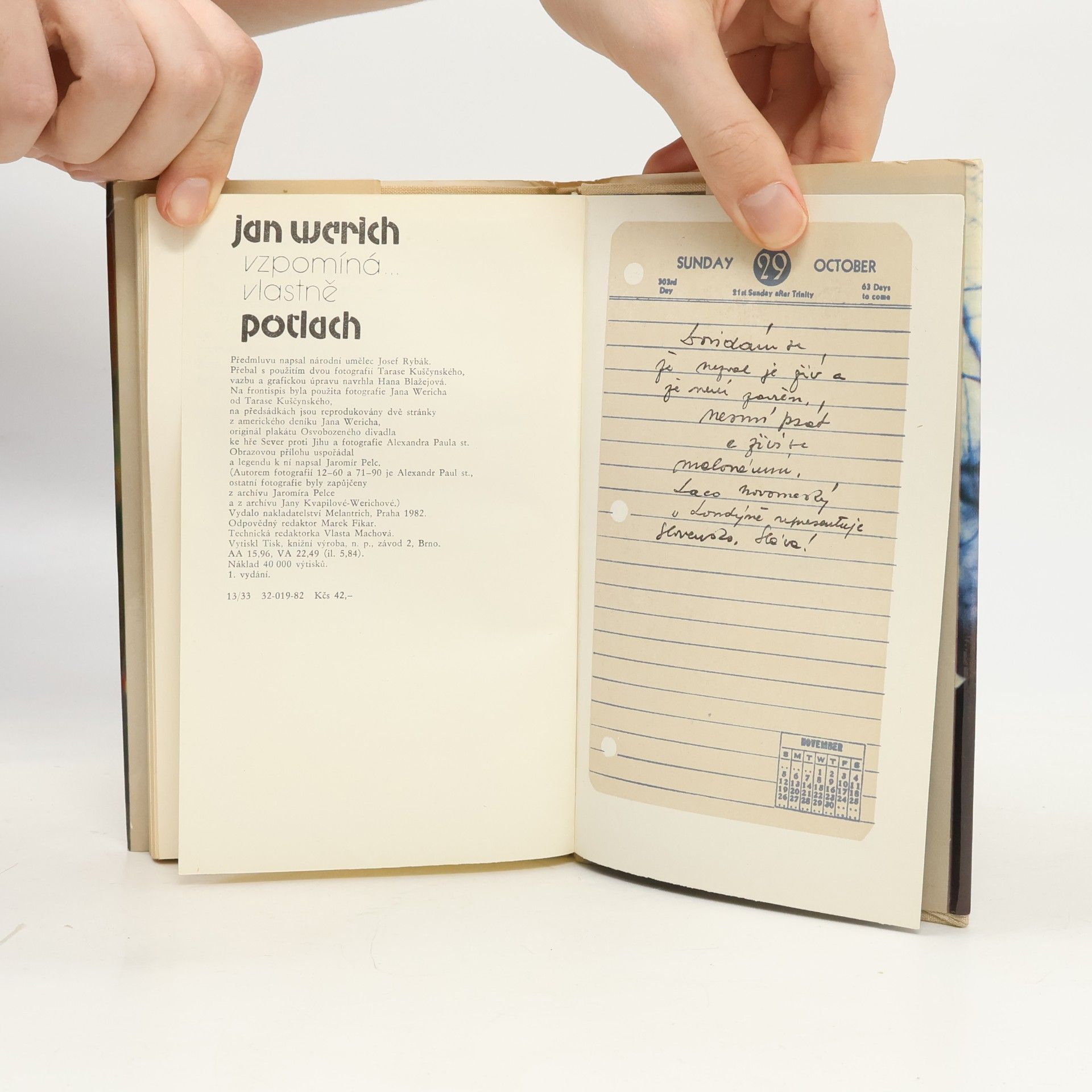Jan Werich Jan Werich vzpomíná... vlastně potlach