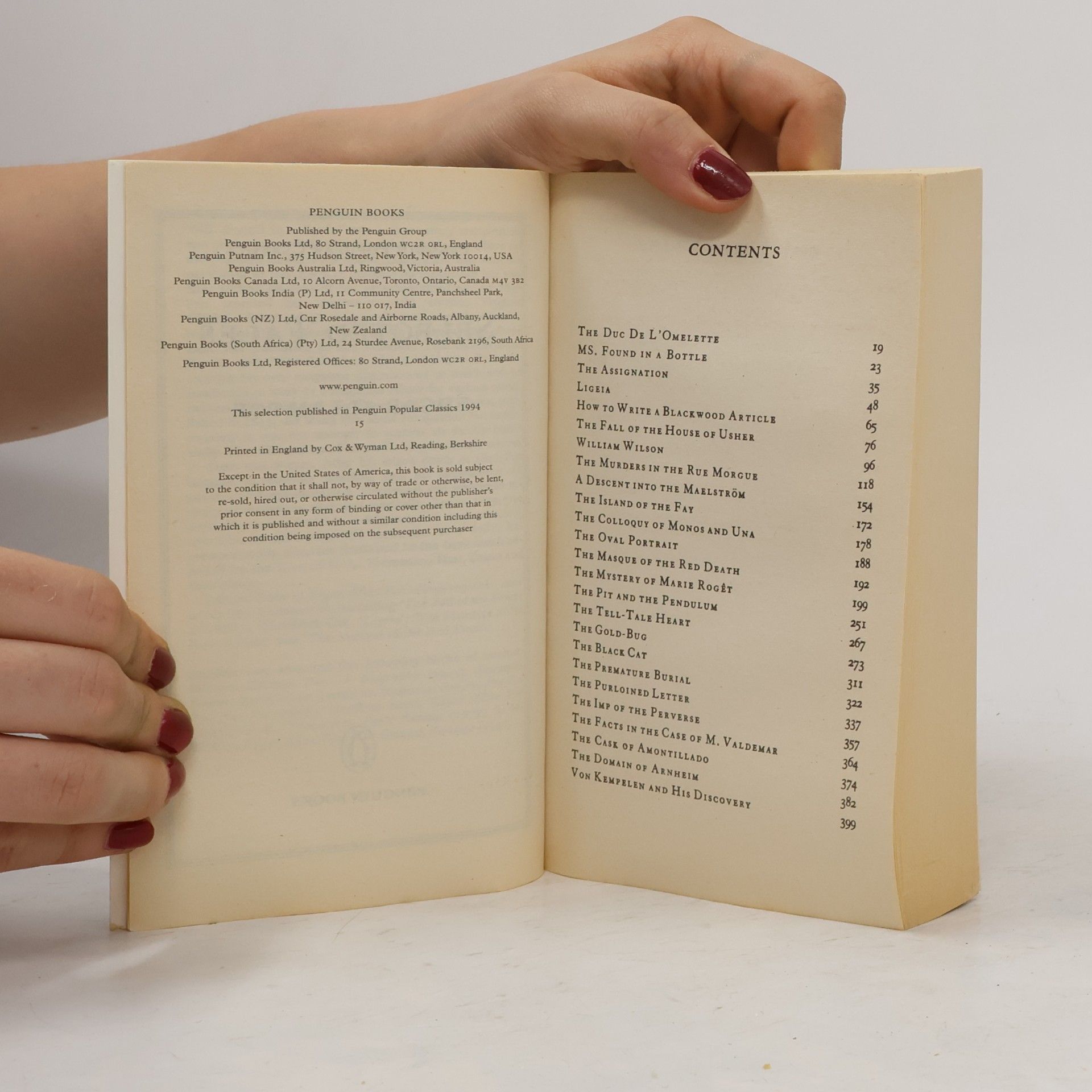 Edgar Allan Poe Selected Tales