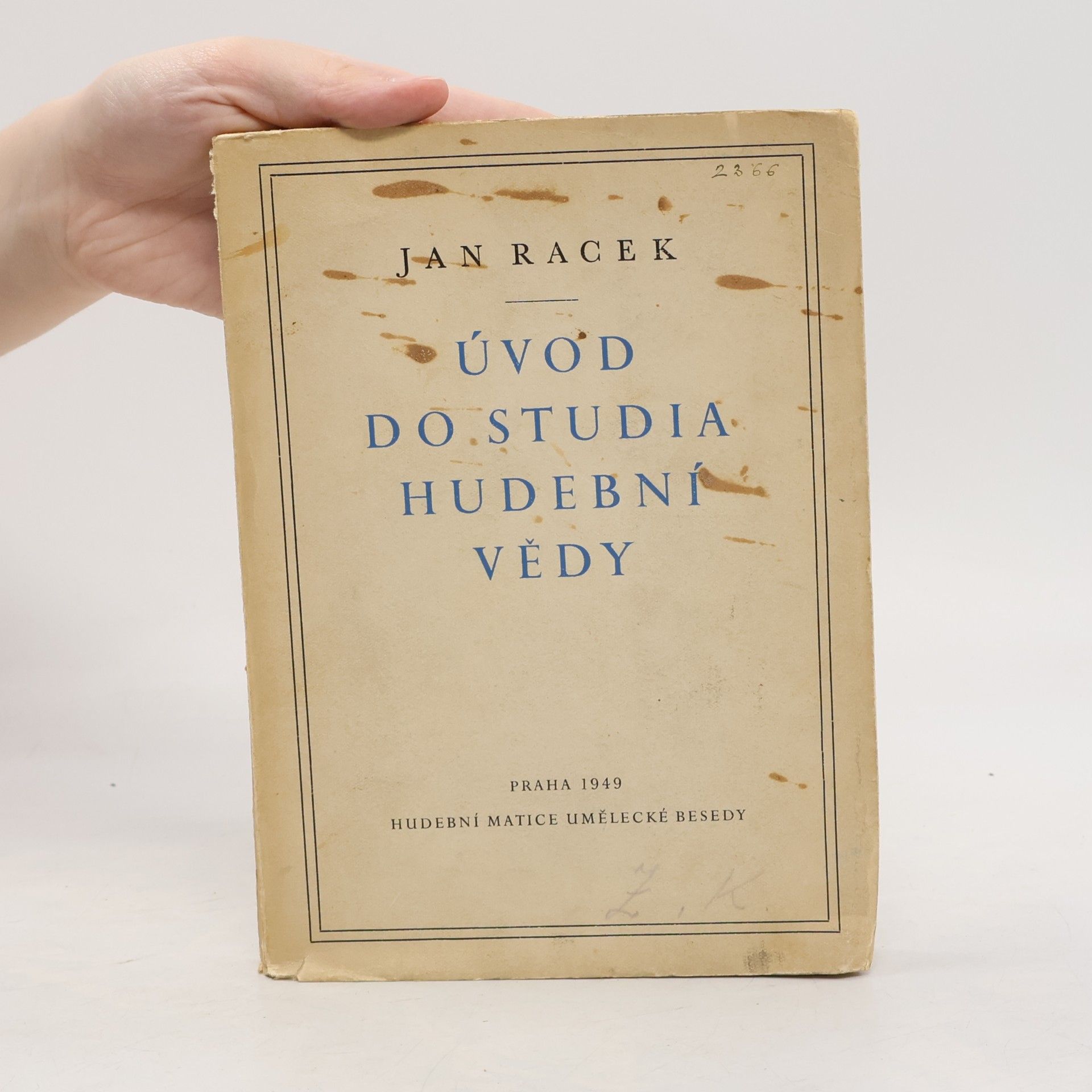 Jan Racek Úvod do studia hudební vědy