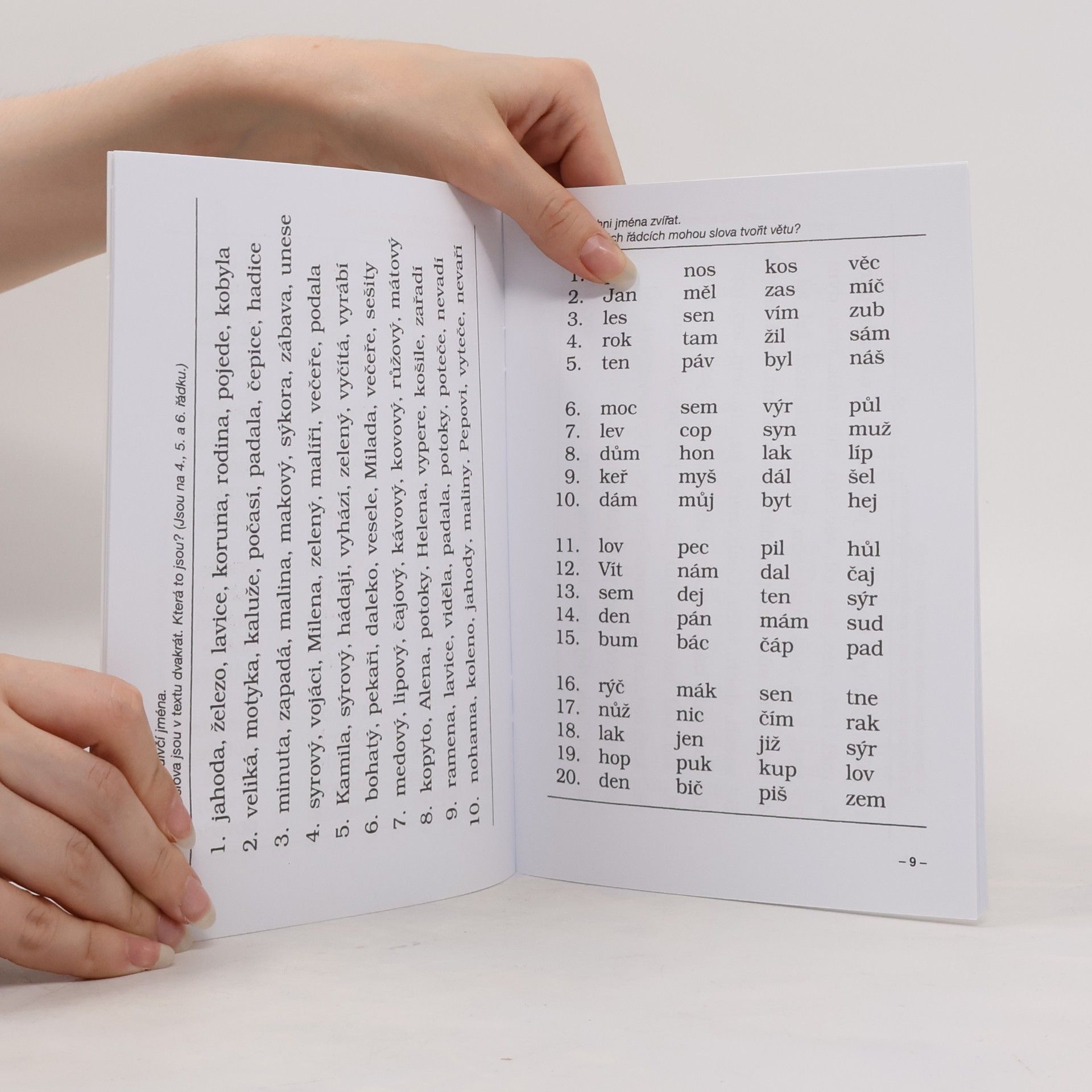 Olga Zelinková Cvičení pro dyslektiky V. - Čtenářské tabulky