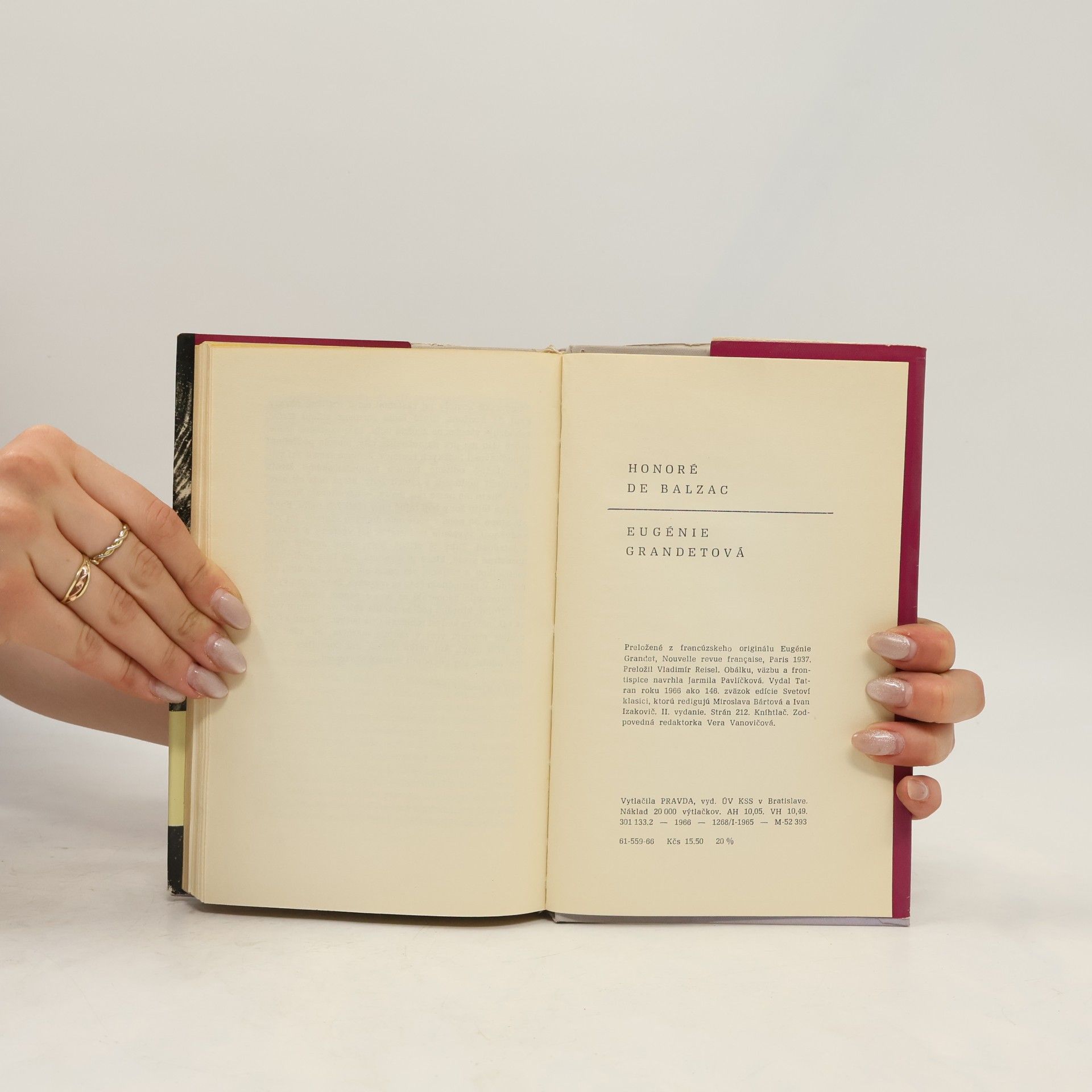 Honoré de Balzac Eugénie Grandetová