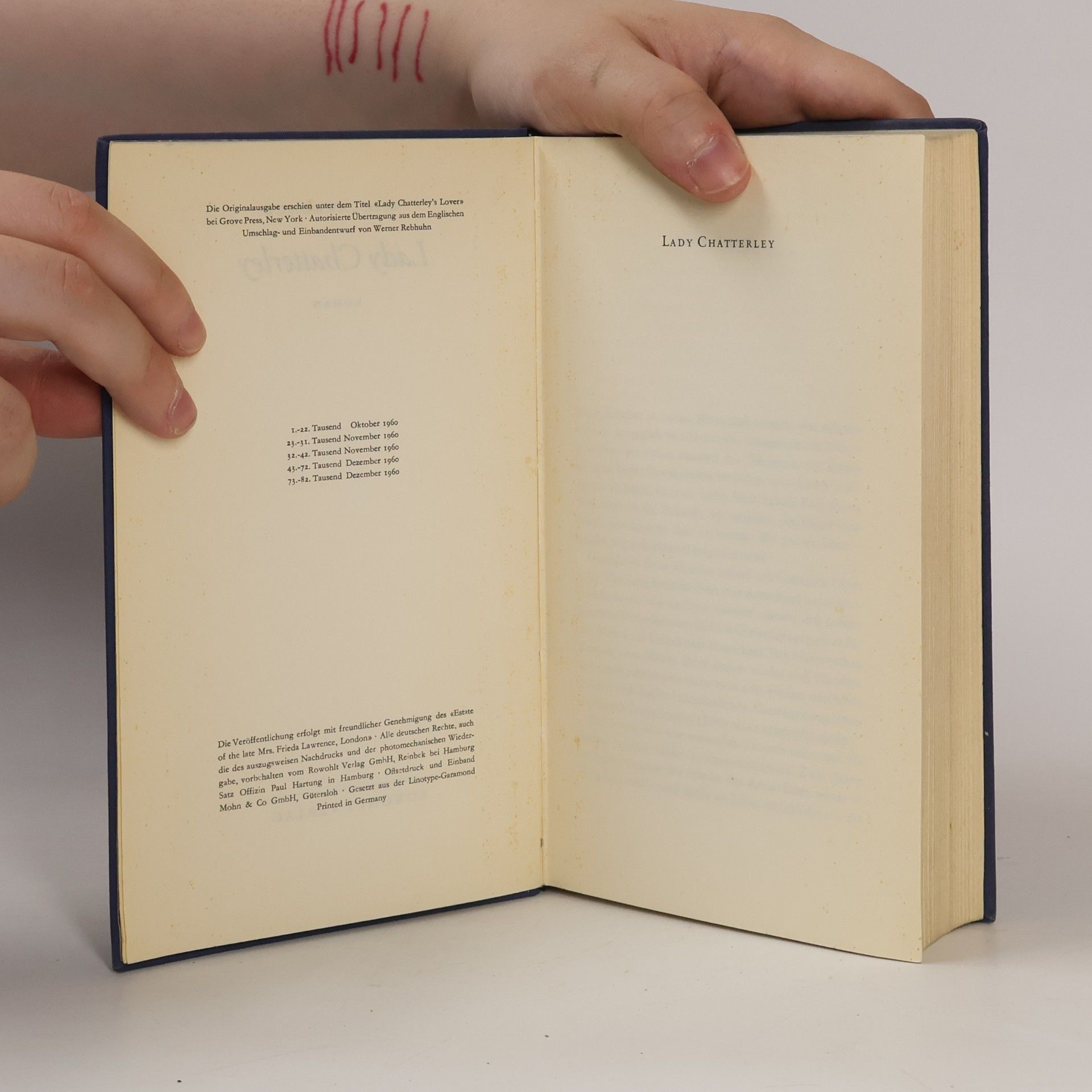 David Herbert Lawrence Lady Chatterley