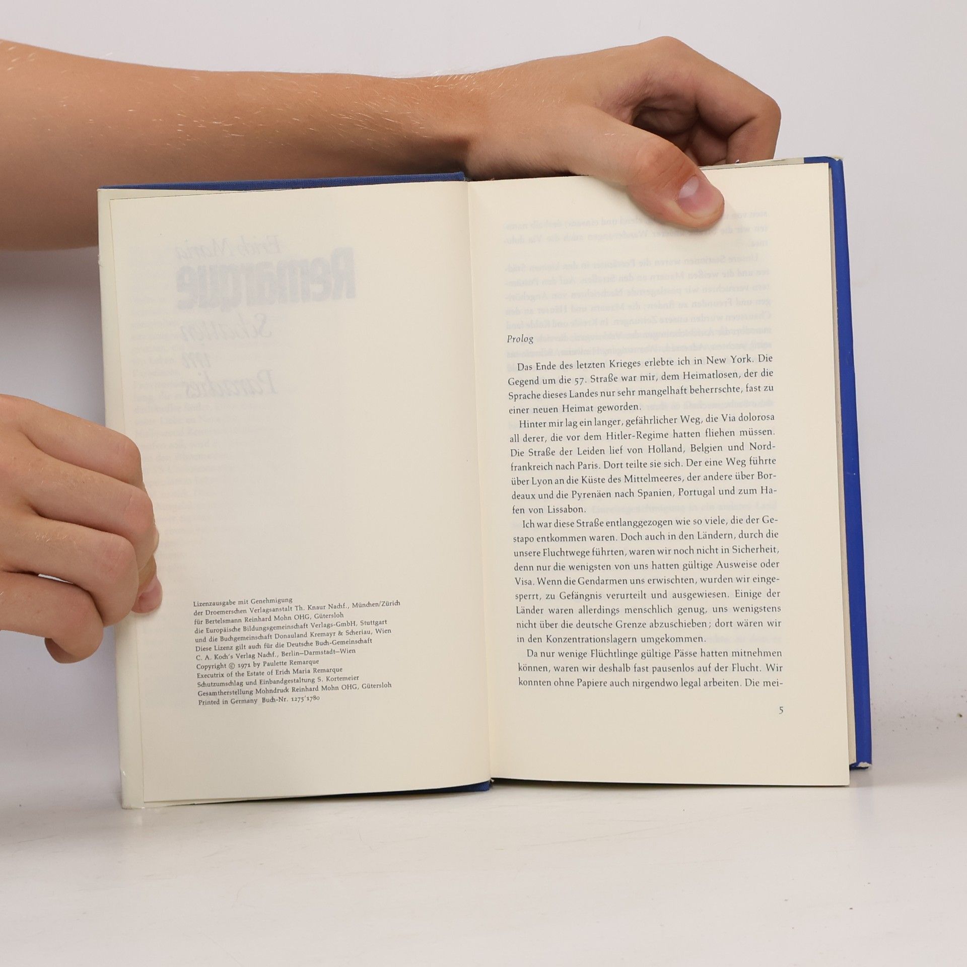 Erich Maria Remarque Schatten im Paradies