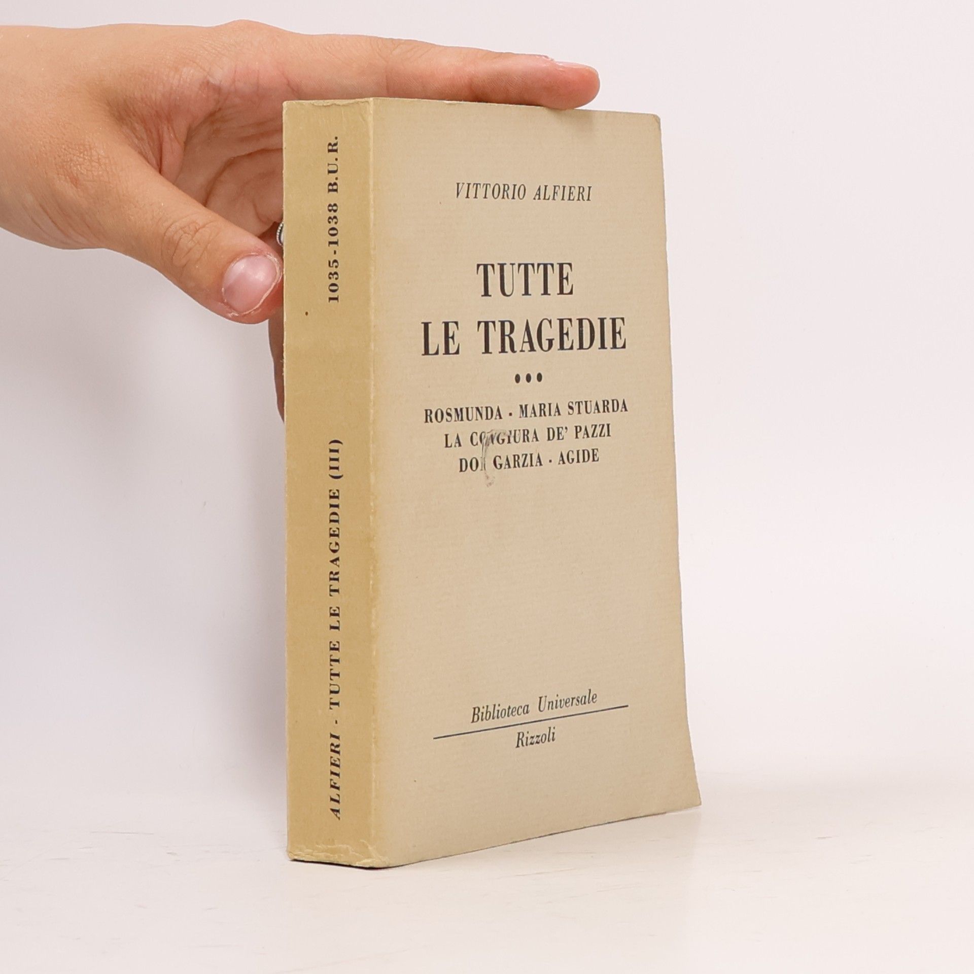 Vittorio Alfieri Tutte le Tragedie 1