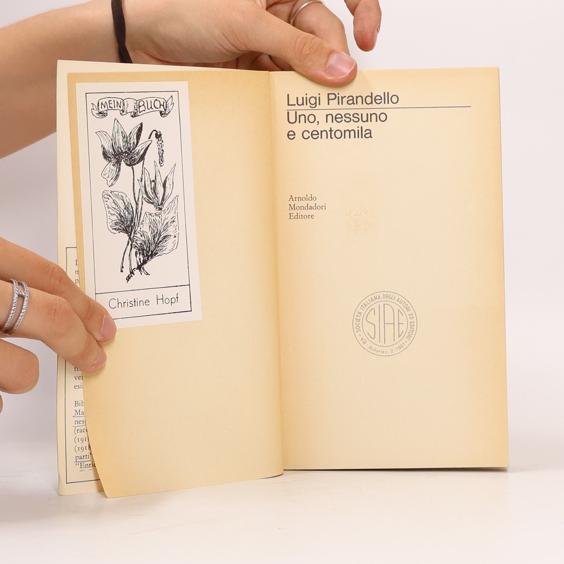 Luigi Pirandello Uno, nessuno e centomila