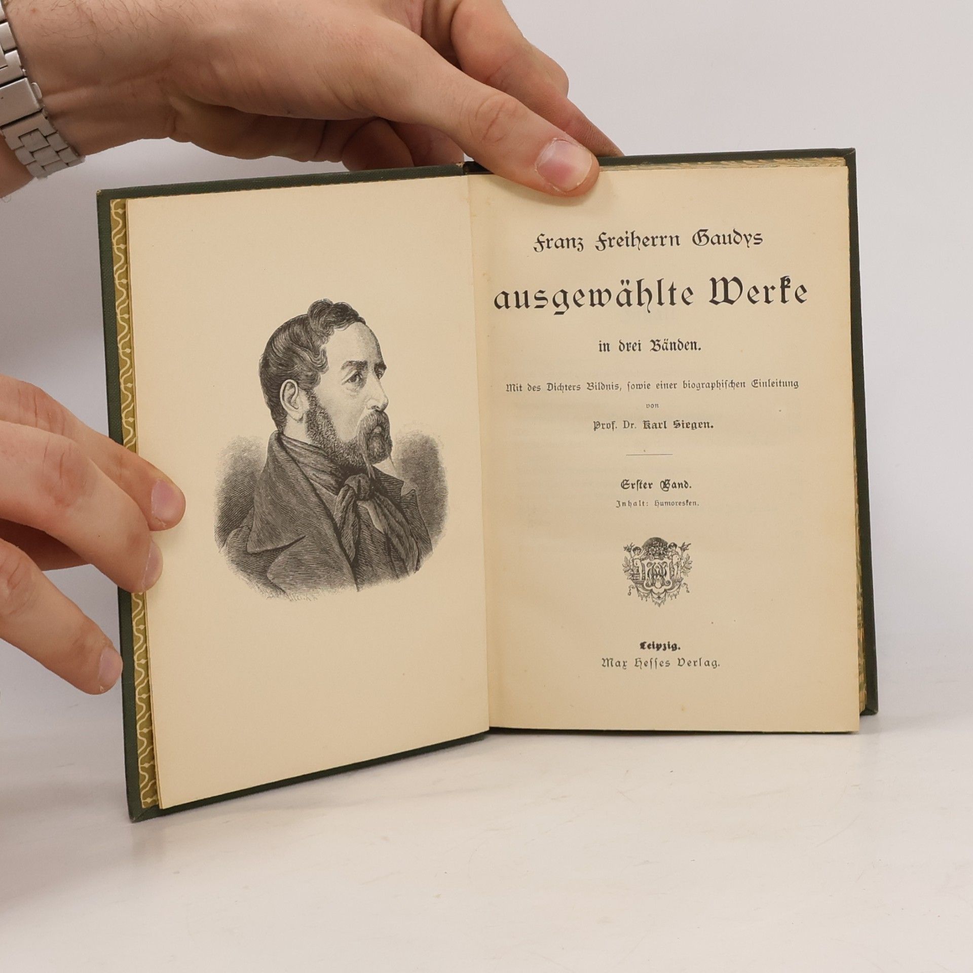 Franz Freiherr von Gaudy Franz Freiherrn Gaudys ausgewählte Werke in drei Bänden 1
