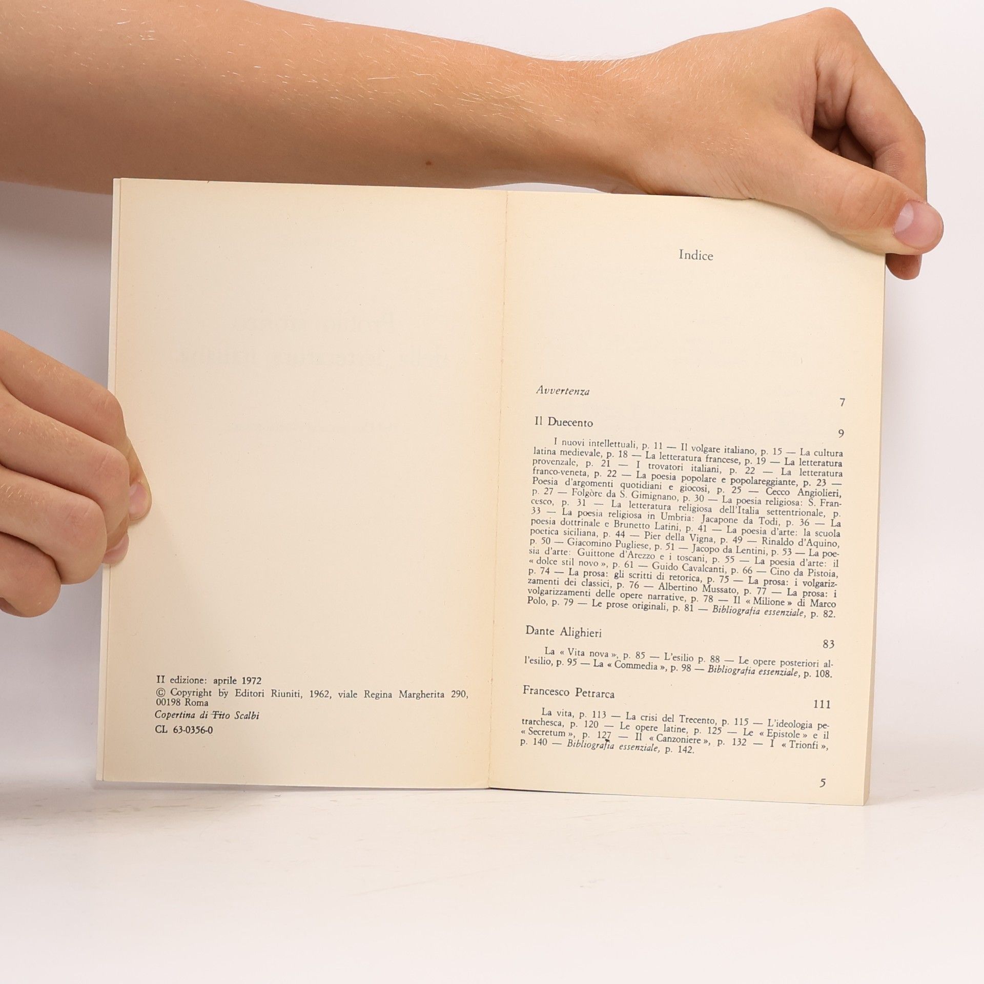 Carlo Salinari Profilo storico della letteratura italiana I