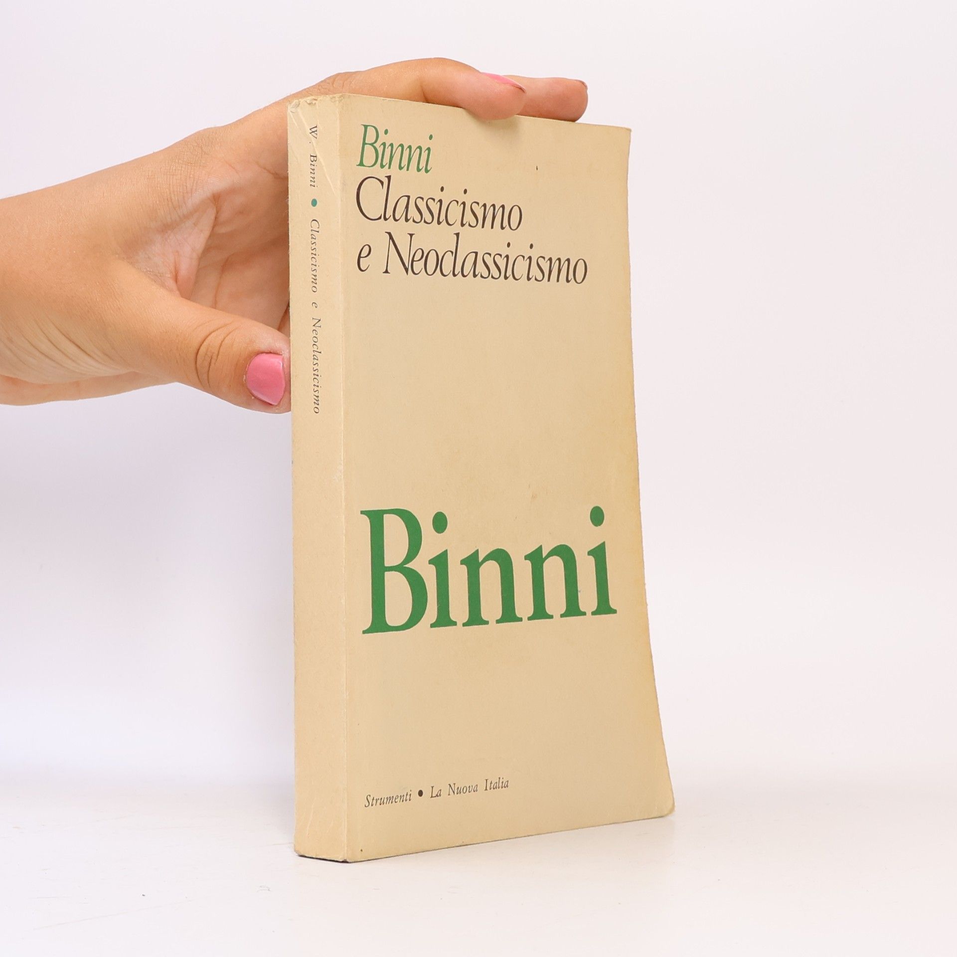 Walter Binni Classicismo e Neoclassicismo