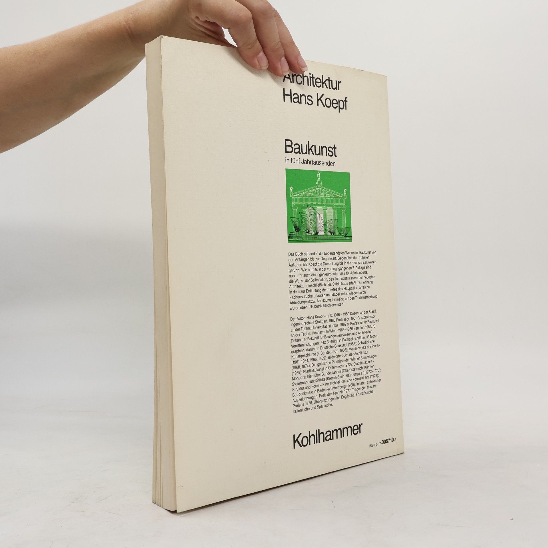 Hans Koepf Baukunst in fünf Jahrtausenden