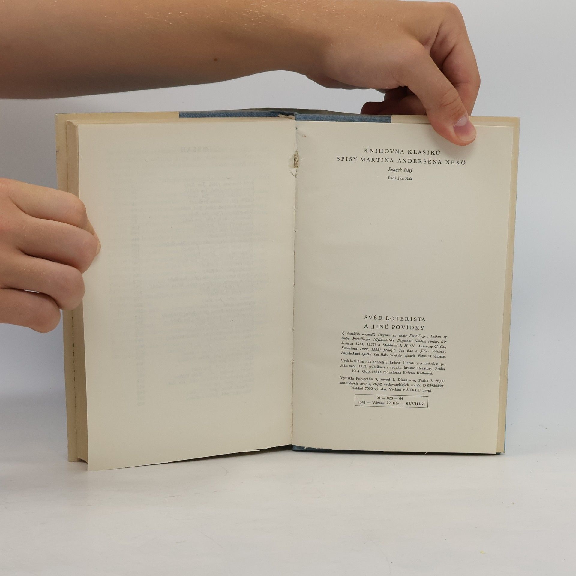 Martin Andersen Nexø Švéd loterista a jiné povídky