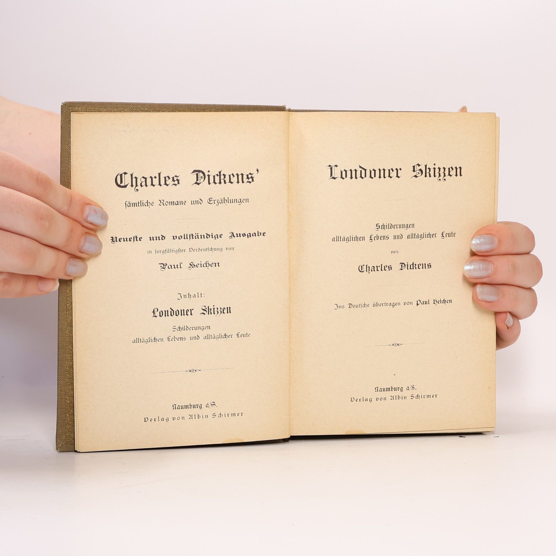 Charles Dickens Londoner Skizzen