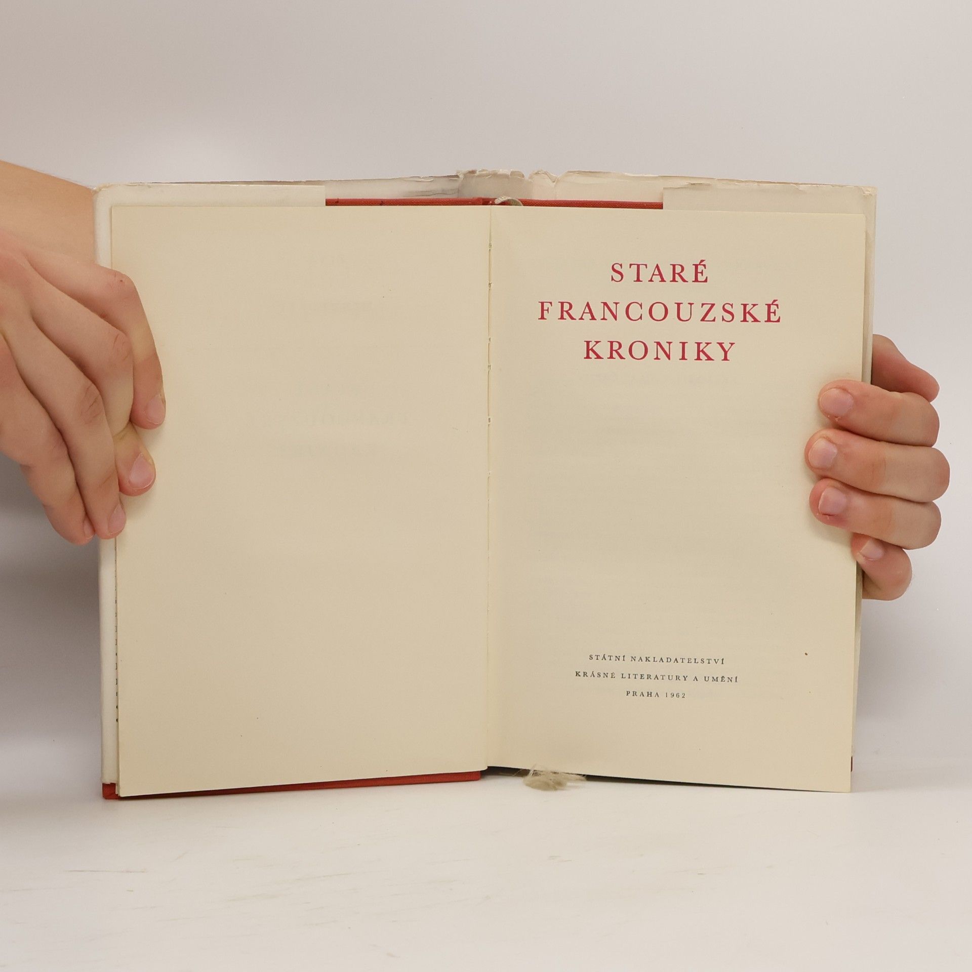 Václav Černý Staré francouzské kroniky