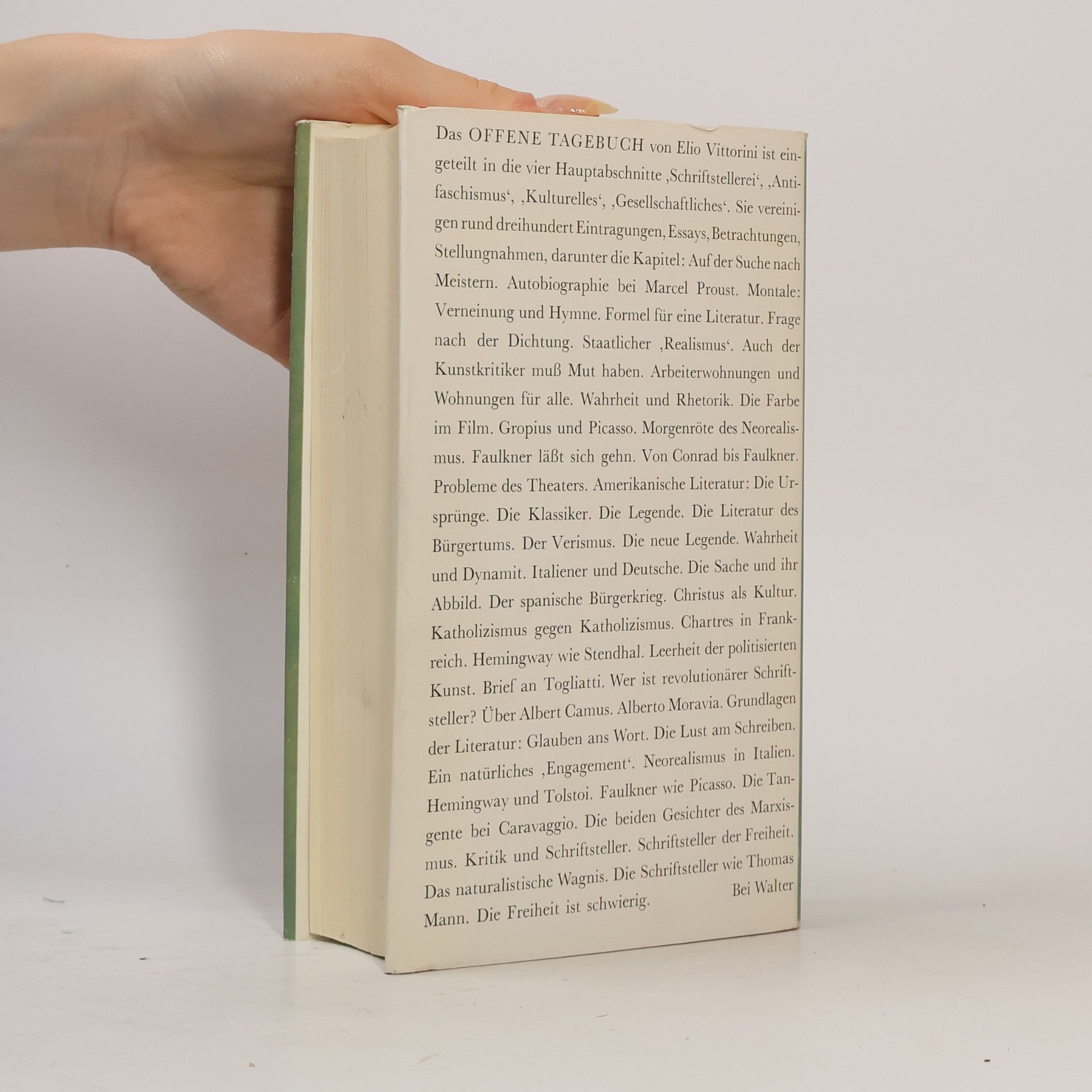 Elio Vittorini Offenes Tagebuch