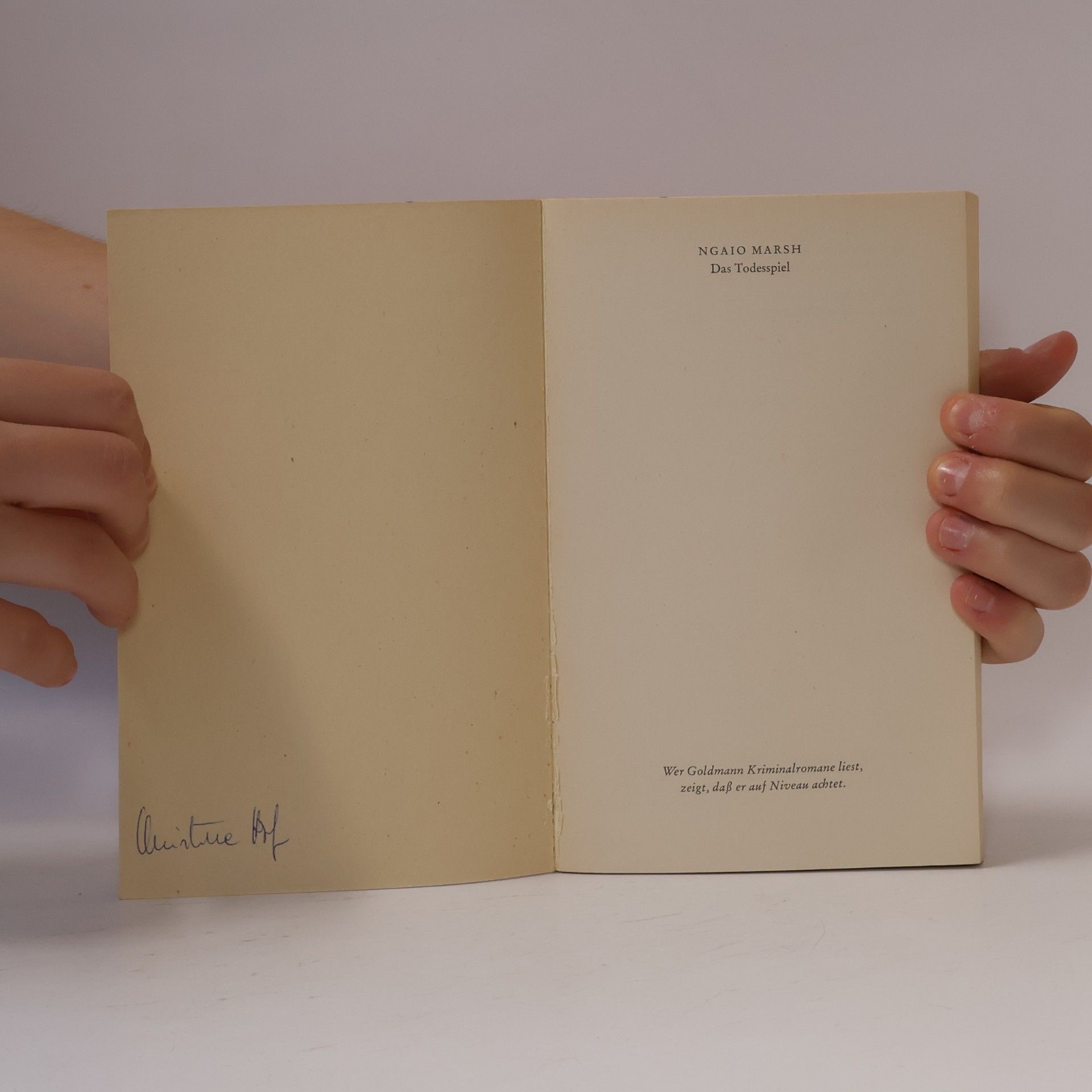 Ngaio Marsh Das Todesspiel