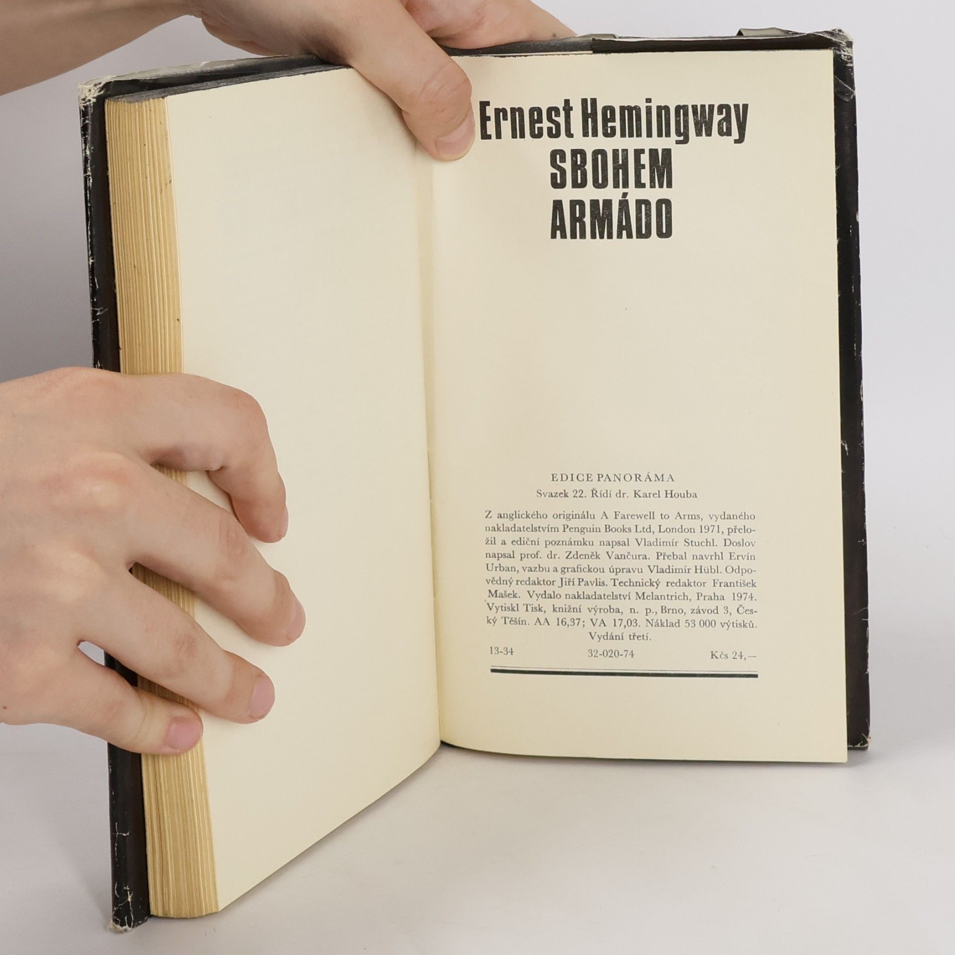 Ernest Hemingway Sbohem armádo