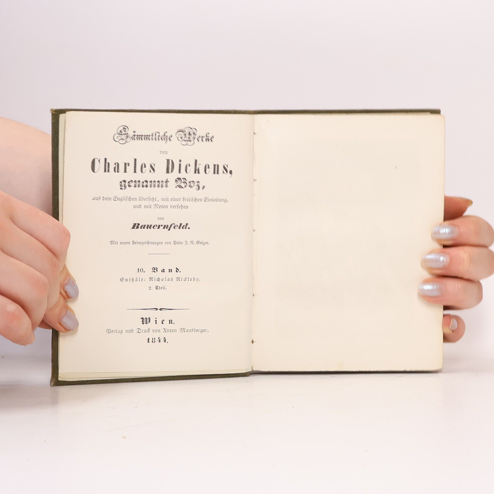 Charles Dickens Sämmtliche Werke von Charles Dickens genannt Boz 10