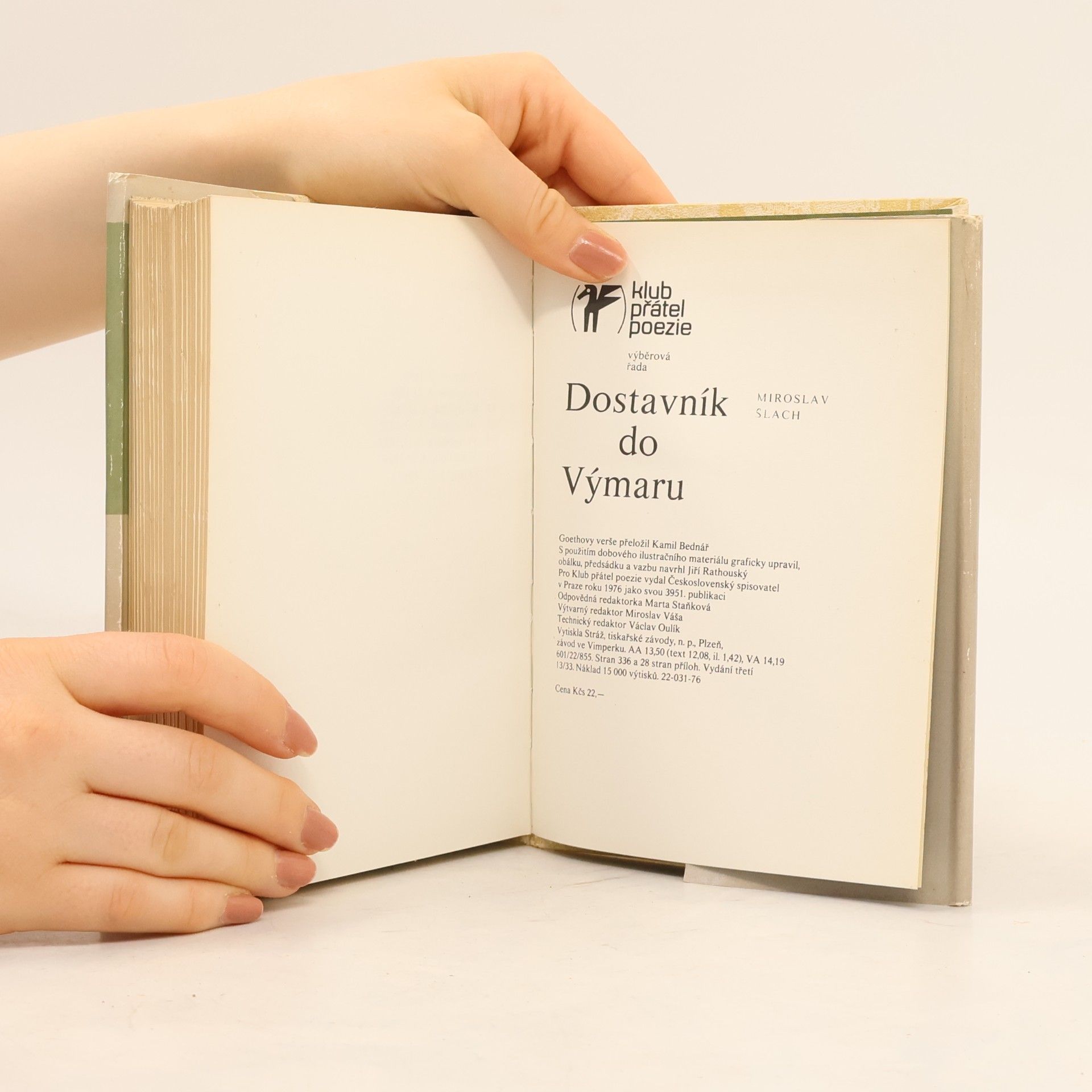 Miroslav Slach Dostavník do Výmaru