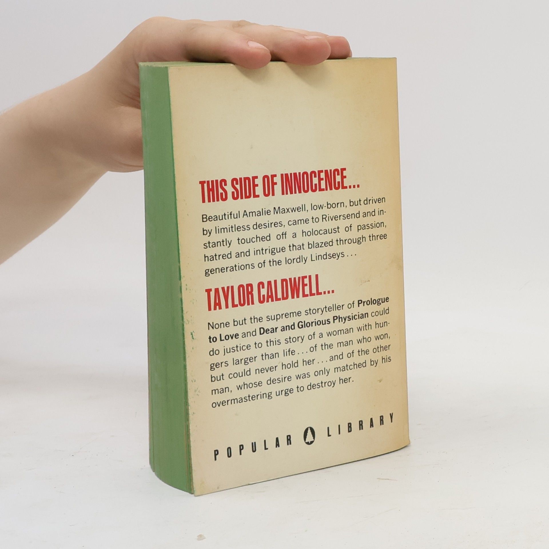 Taylor Caldwell This Side of Innocence