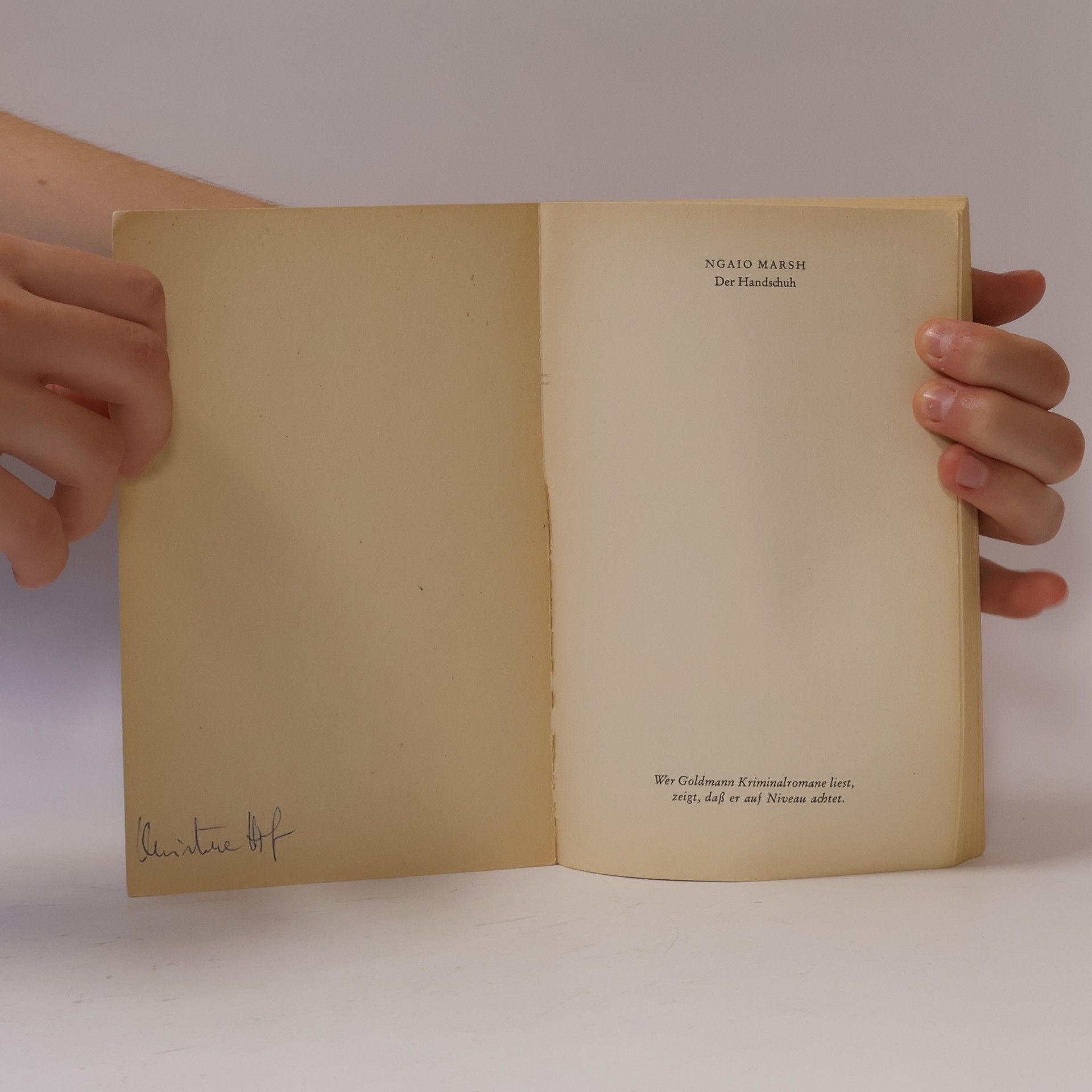 Ngaio Marsh Der Handschuh