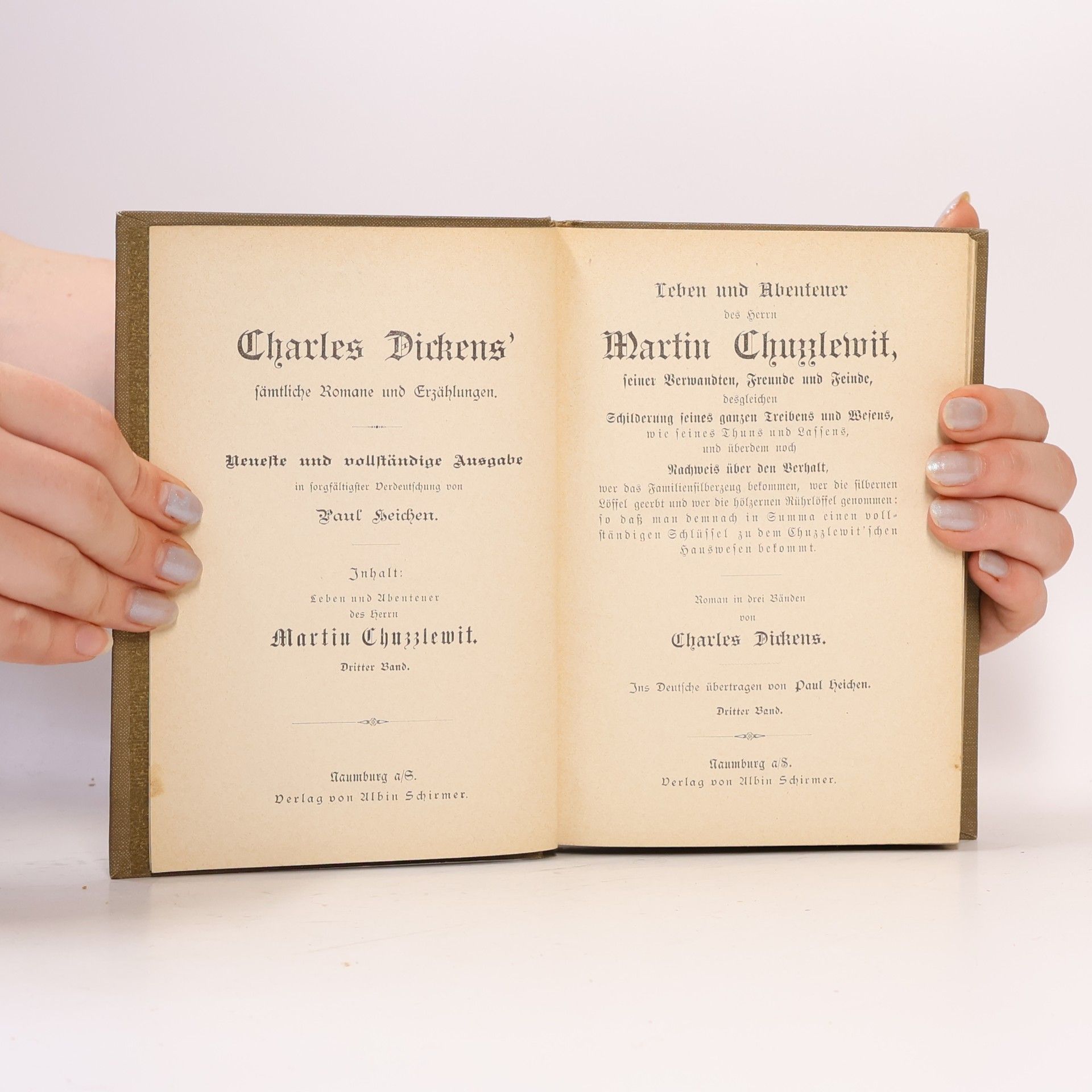 Charles Dickens Martin Chuzzlewit III.