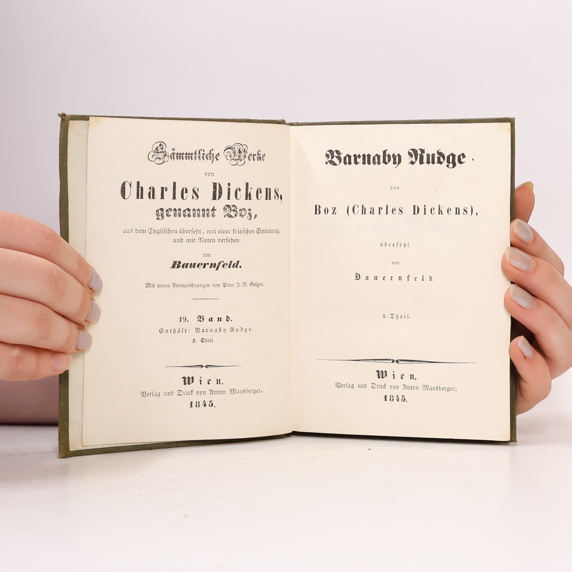 Charles Dickens Sämmtliche Werke von Charles Dickens, genannt Boz 19