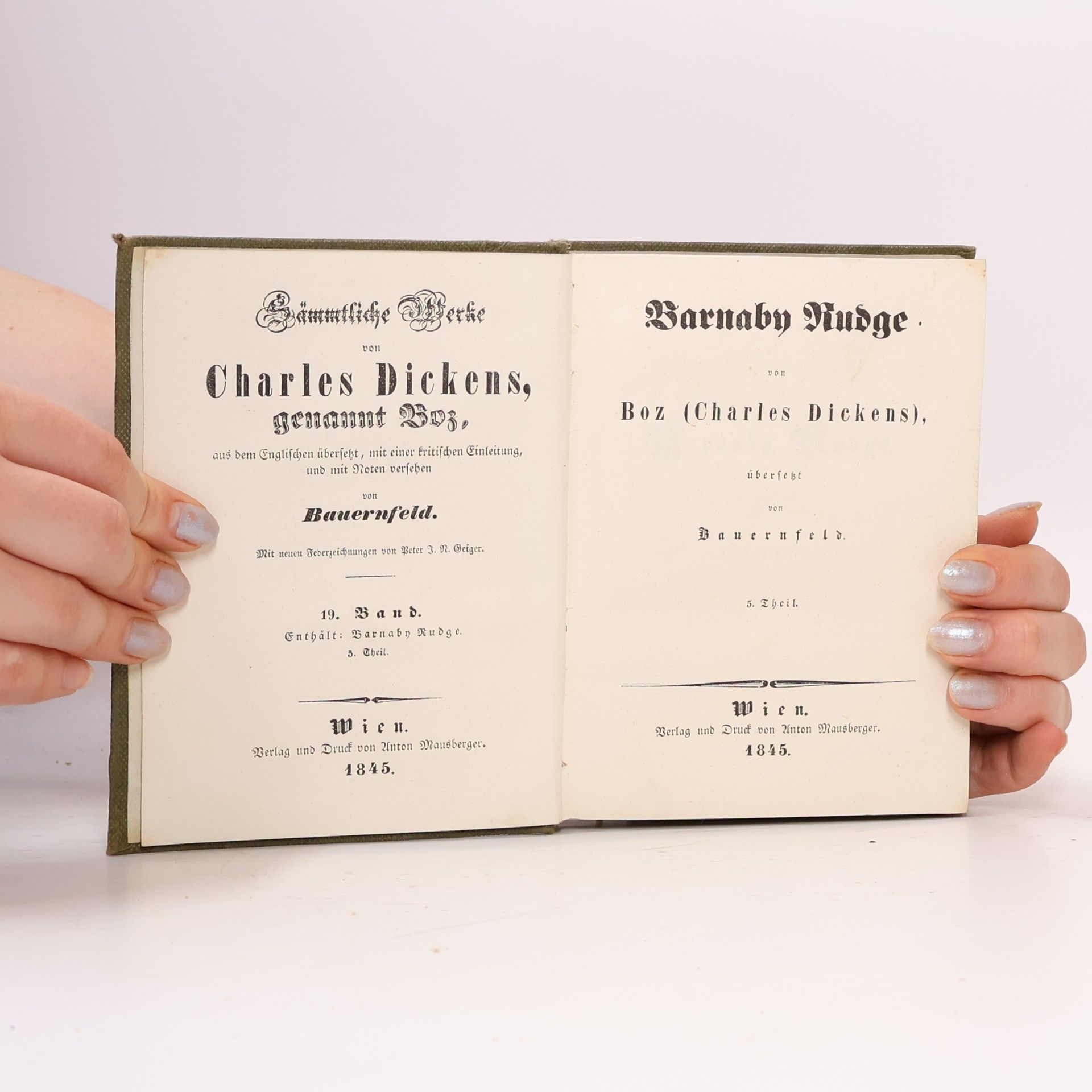 Charles Dickens Sämmtliche Werke von Charles Dickens, genannt Boz 19