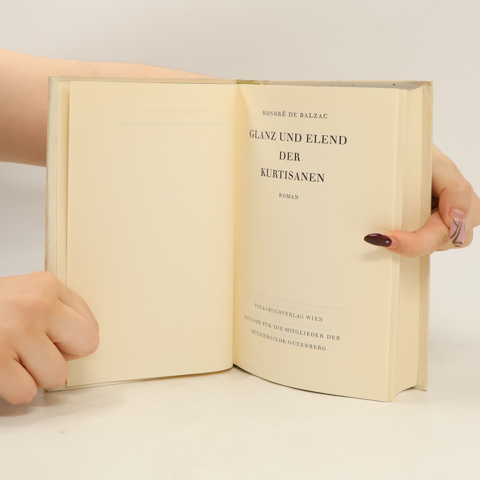 Honoré de Balzac Glanz und Elend der Kurtisanen