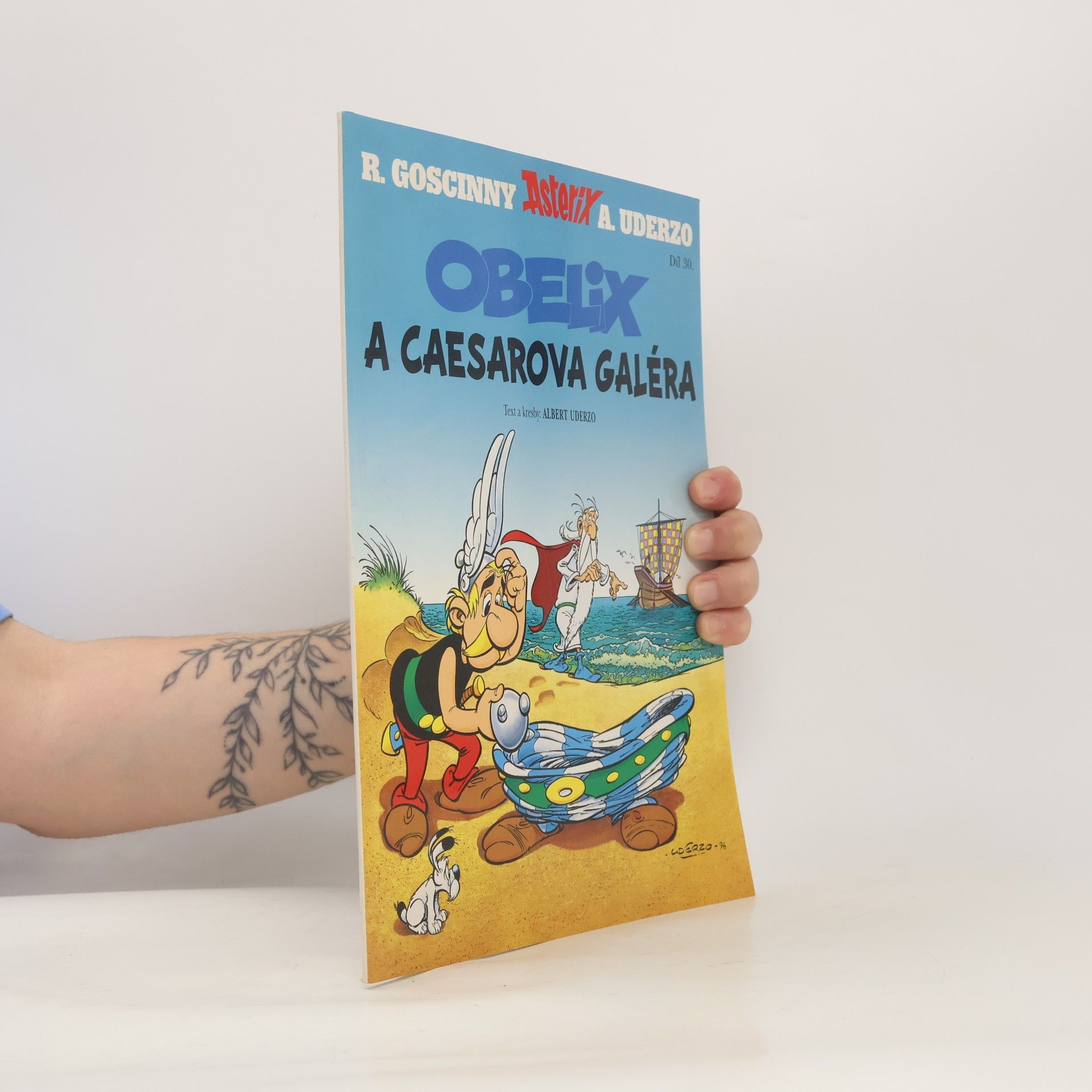 Albert Uderzo Obelix a Caesarova galéra