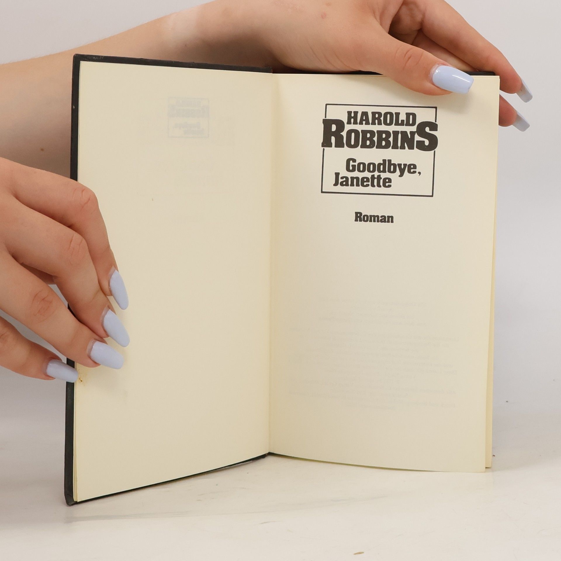 Harold Robbins Goodbye, Janette