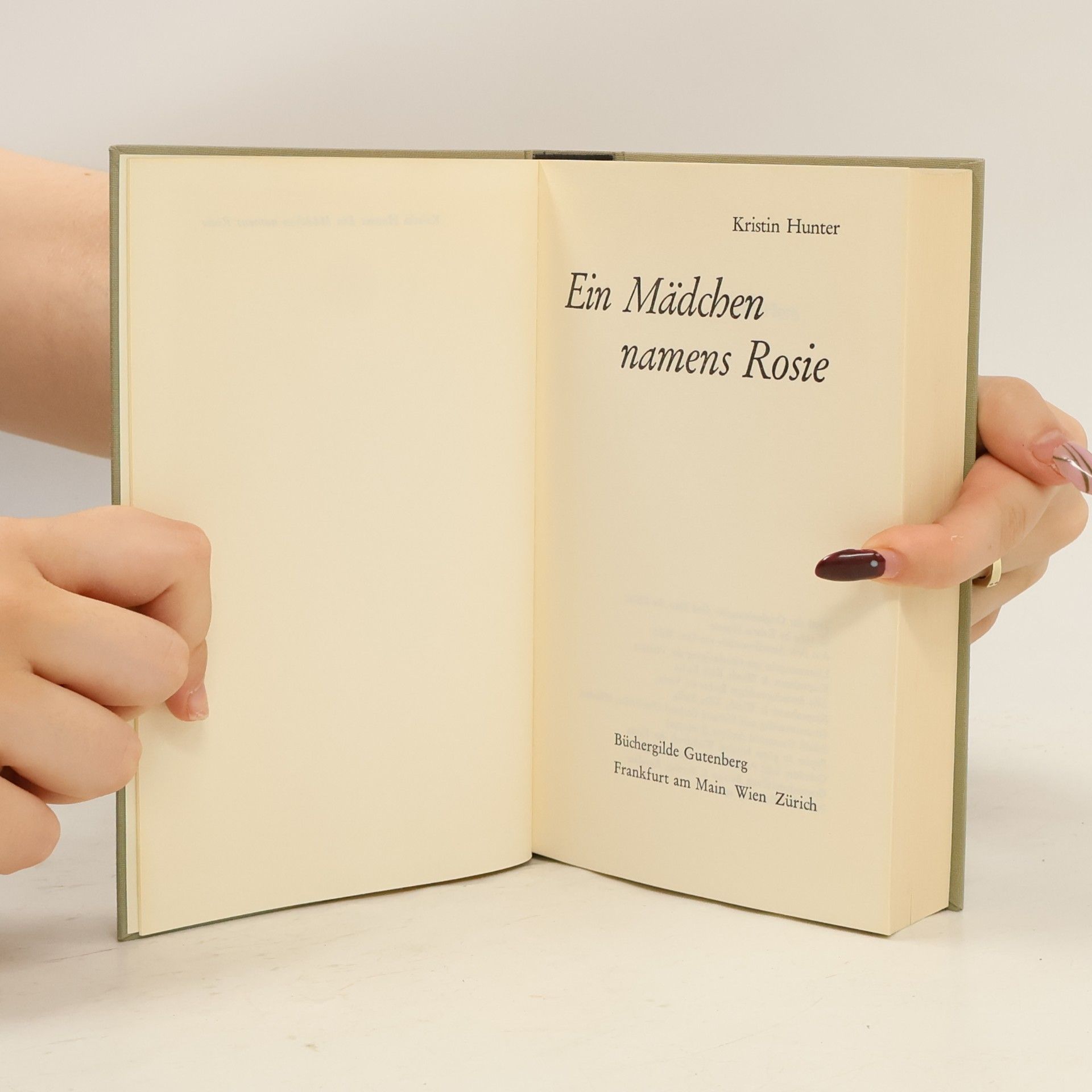 Kristin Hunter Ein Mädchen namens Rosie