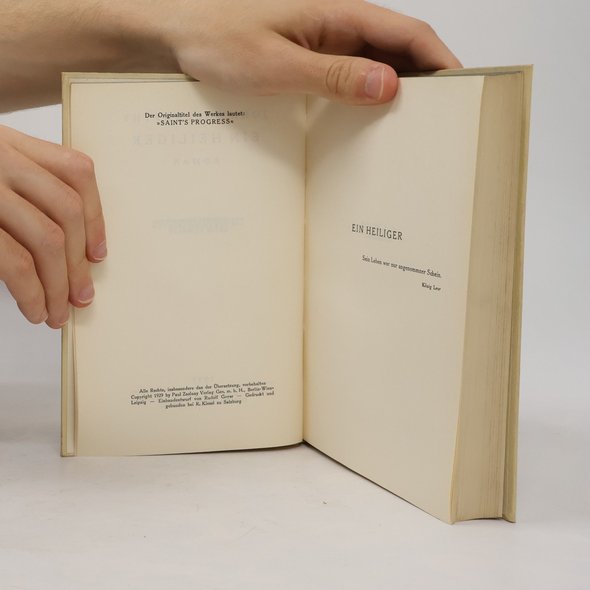 John Galsworthy Ein Heiliger