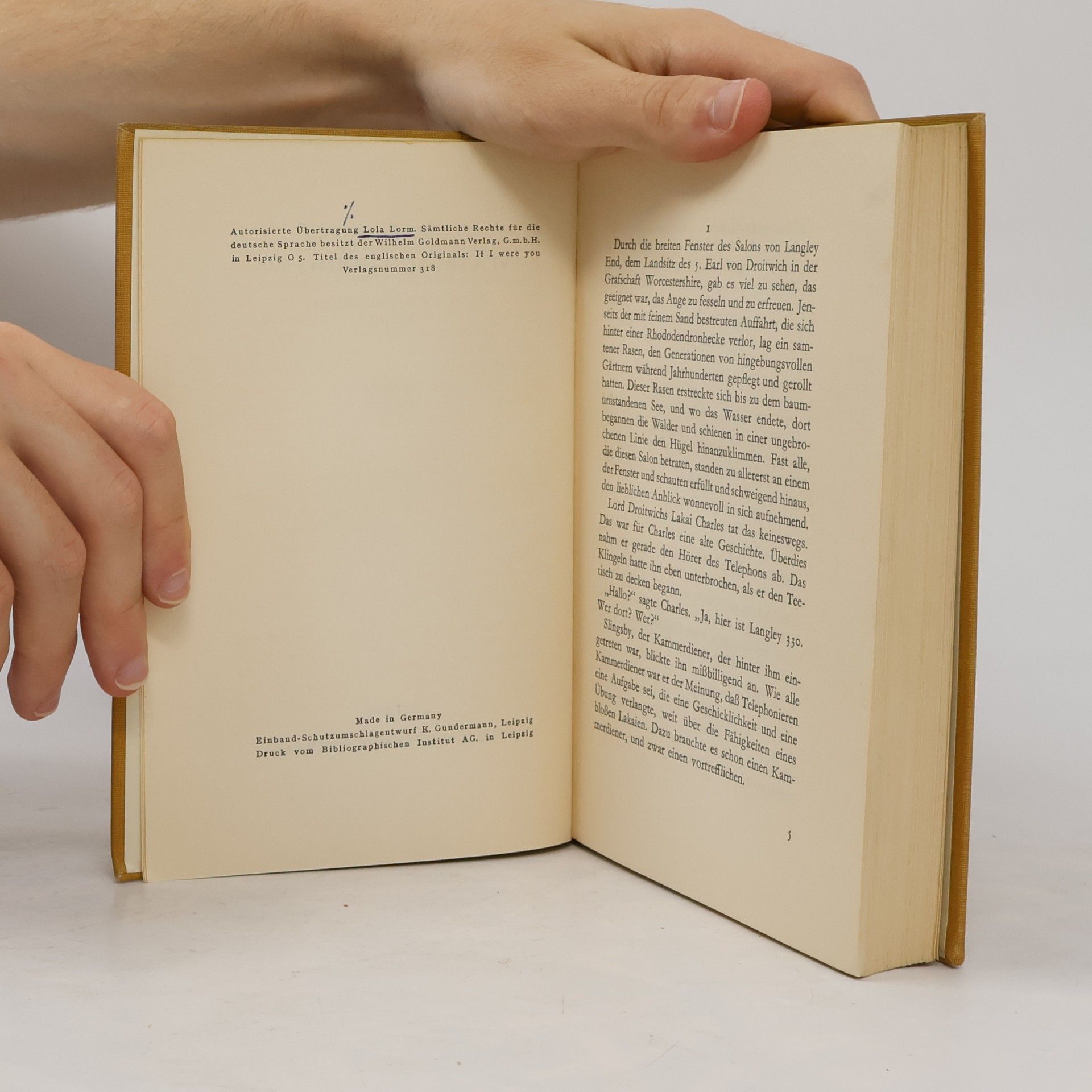 P. G. Wodehouse Vertauschte Rollen
