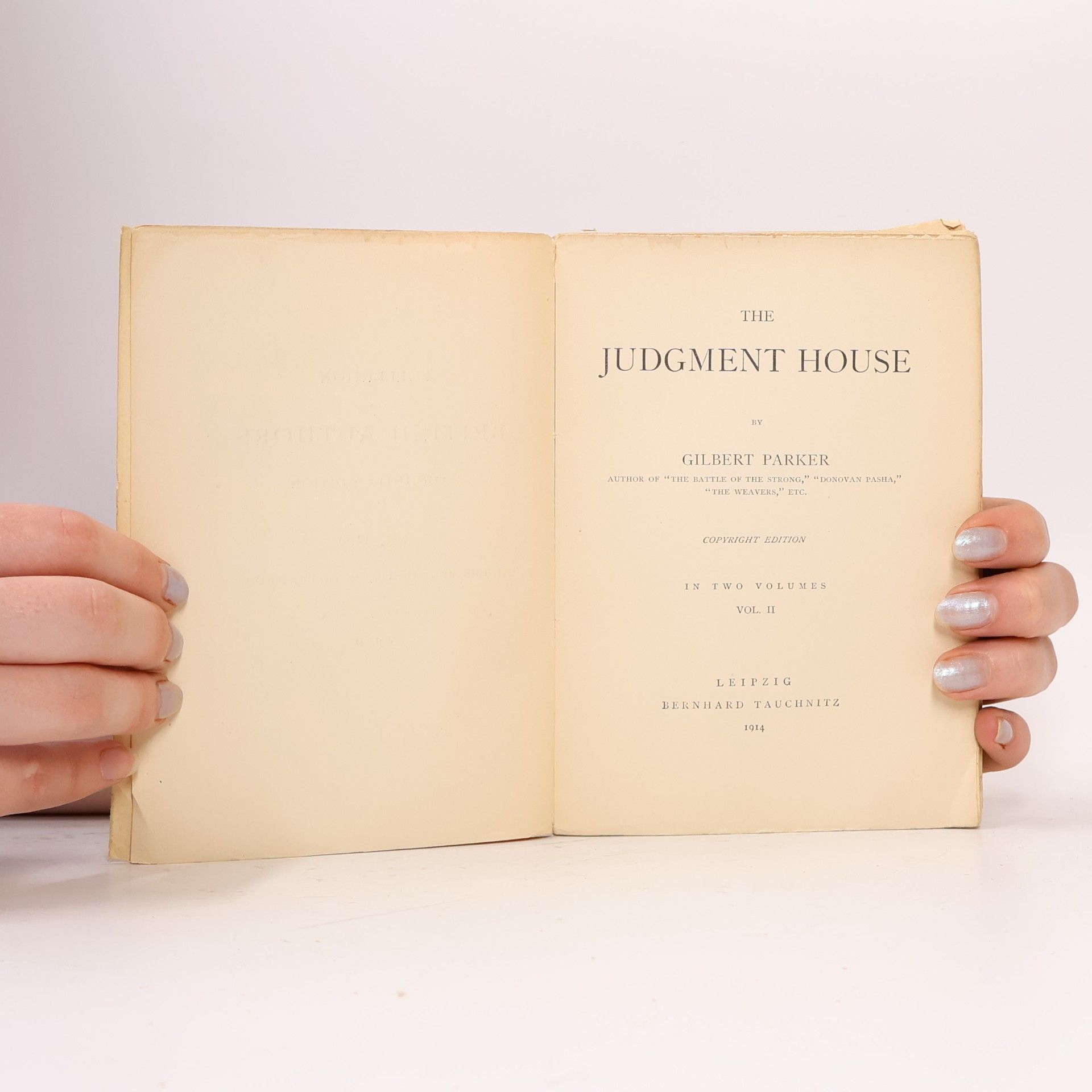 Gilbert Parker The Judgment House