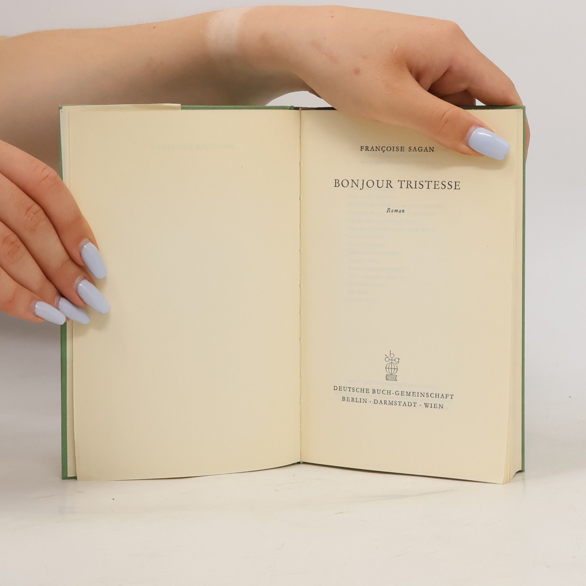 Françoise Sagan Bonjour Tristesse